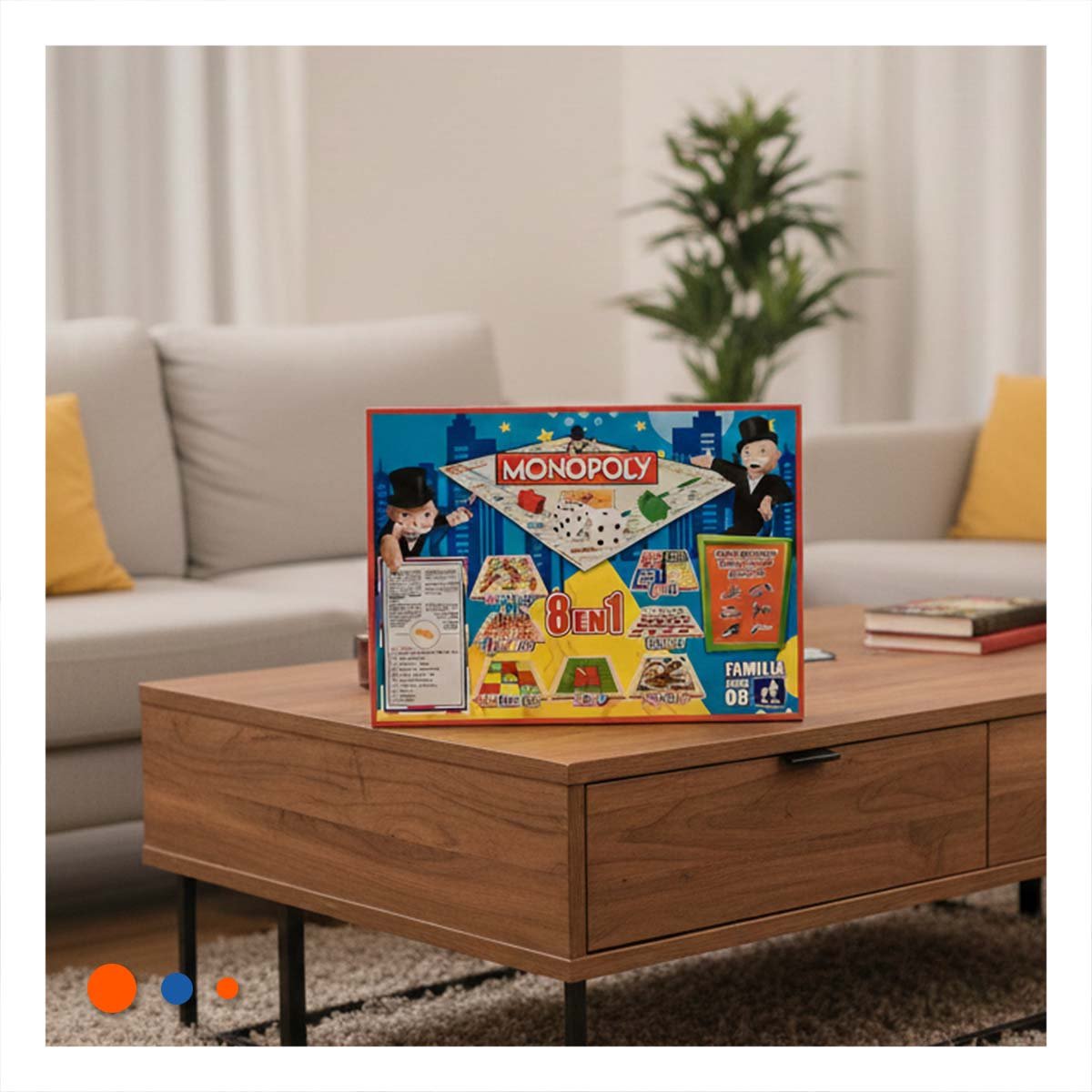 CLASICA DE MESA MULTICOLOR PARA CASA CON JUEGO TRADICIONAL Y+REGALO STICKER - 2