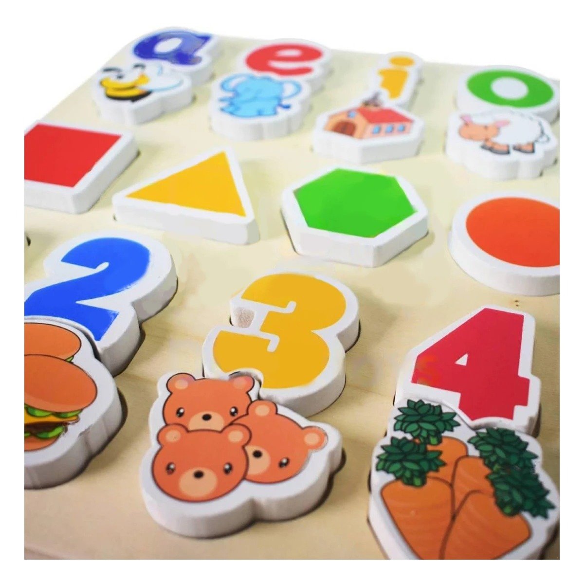 PACK4 SET CREATIVO CON FIGURAS GEOMETRICAS Y 25 PIEZAS Y+PAPEL REGALO - 3