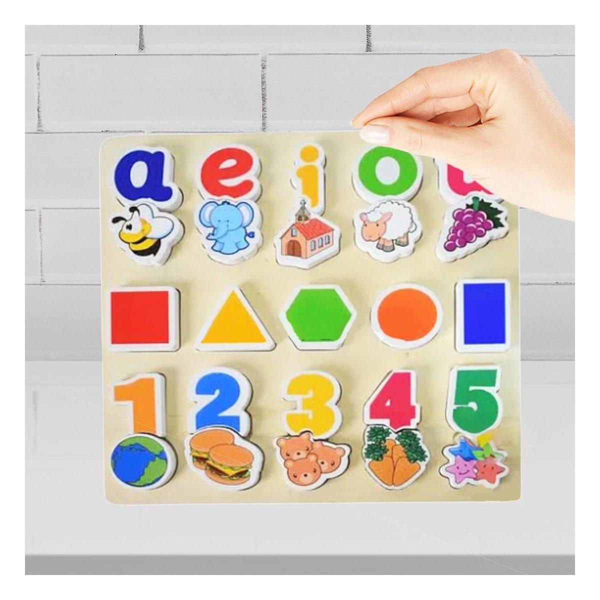 PACK4 SET CREATIVO CON FIGURAS GEOMETRICAS Y 25 PIEZAS Y+PAPEL REGALO - 5