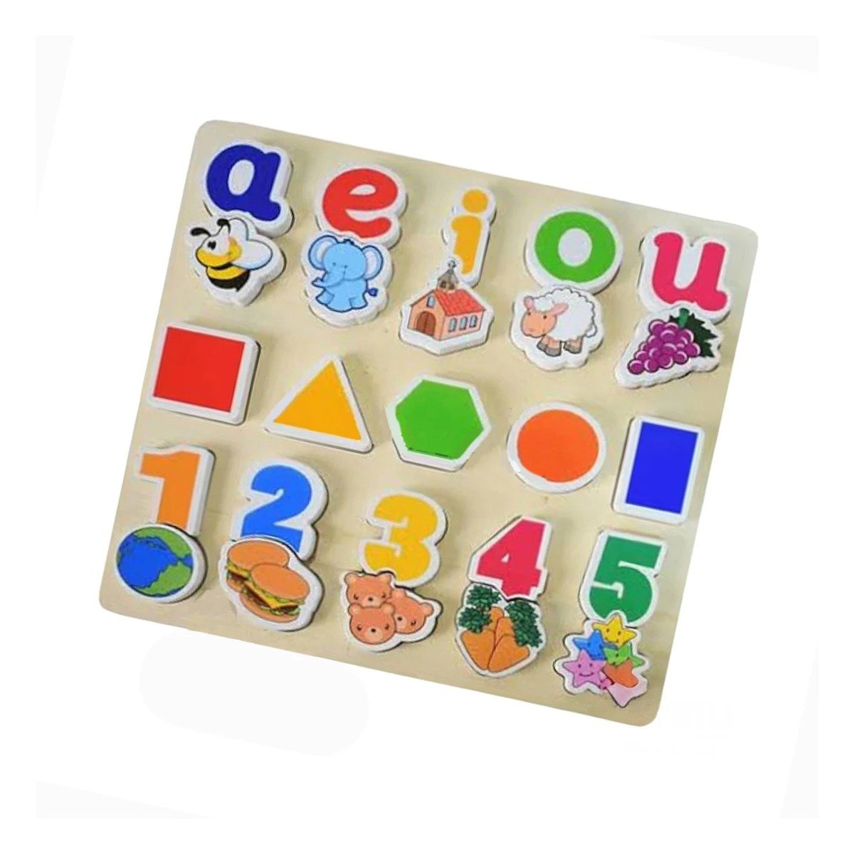 PACK6 KIT INTERACTIVO INFANTIL CON FIGURAS GEOMETRICAS Y 25 PIEZAS Y+REGALO STICKER - 2
