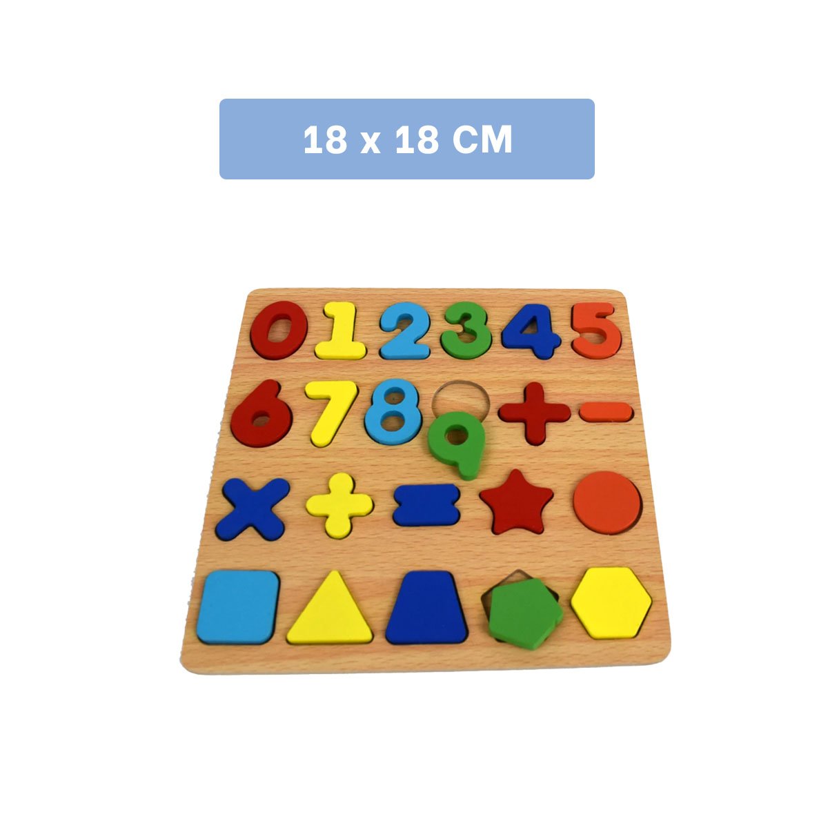 TABLERO DIDACTICO MULTICOLOR CON FONDO MADERA PARA PENSAMIENTO LOGICO - 4