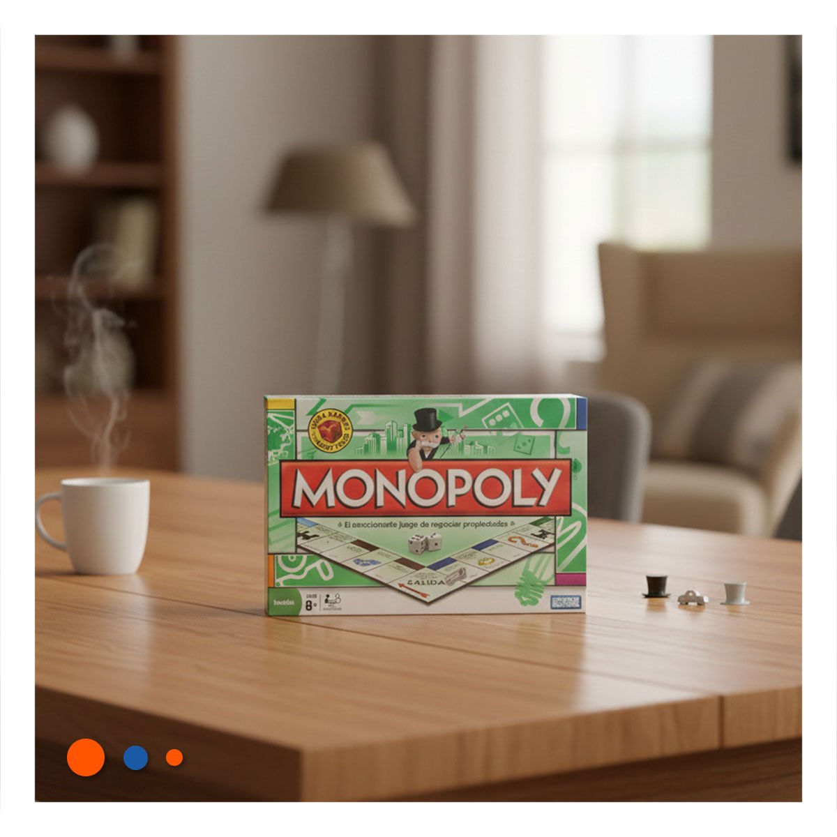 PACK4 FORMATO CLASICO DE MESA VERDE PARA HOGAR CON USO SOCIAL Y FAMILIAR Y+REGALO STICKER - 5