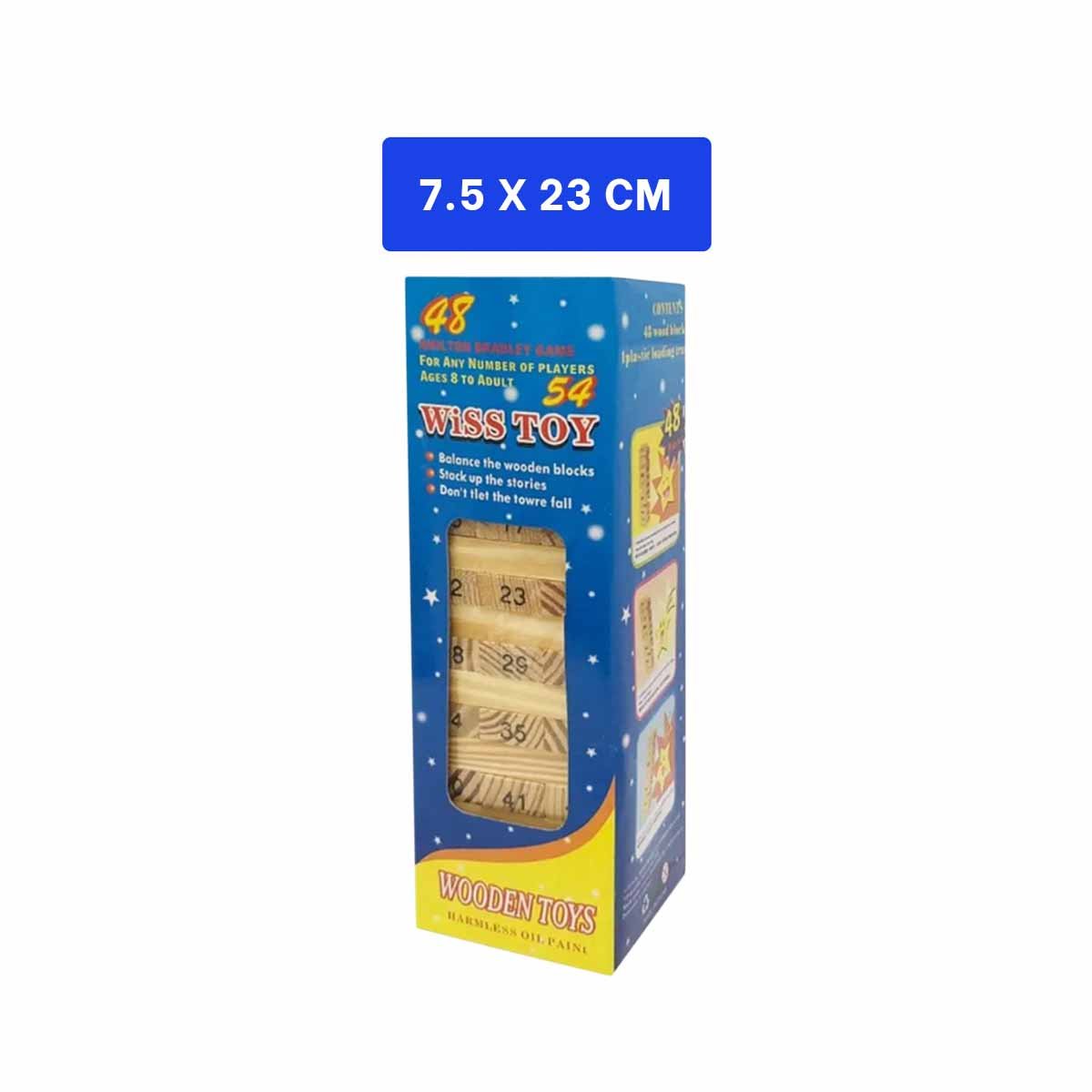 PACK6 MODELO CLASICO DE BLOQUES DE MADERA CON NUMEROS PARA JUEGOS DE MESA Y+REGALO STICKER - 4
