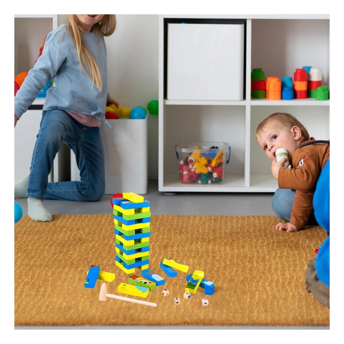JUEGO MANUAL PARA PUBLICO INFANTIL CON BLOQUES Y ACTIVIDADES DE CONSTRUCCION Y+POST IT - 3