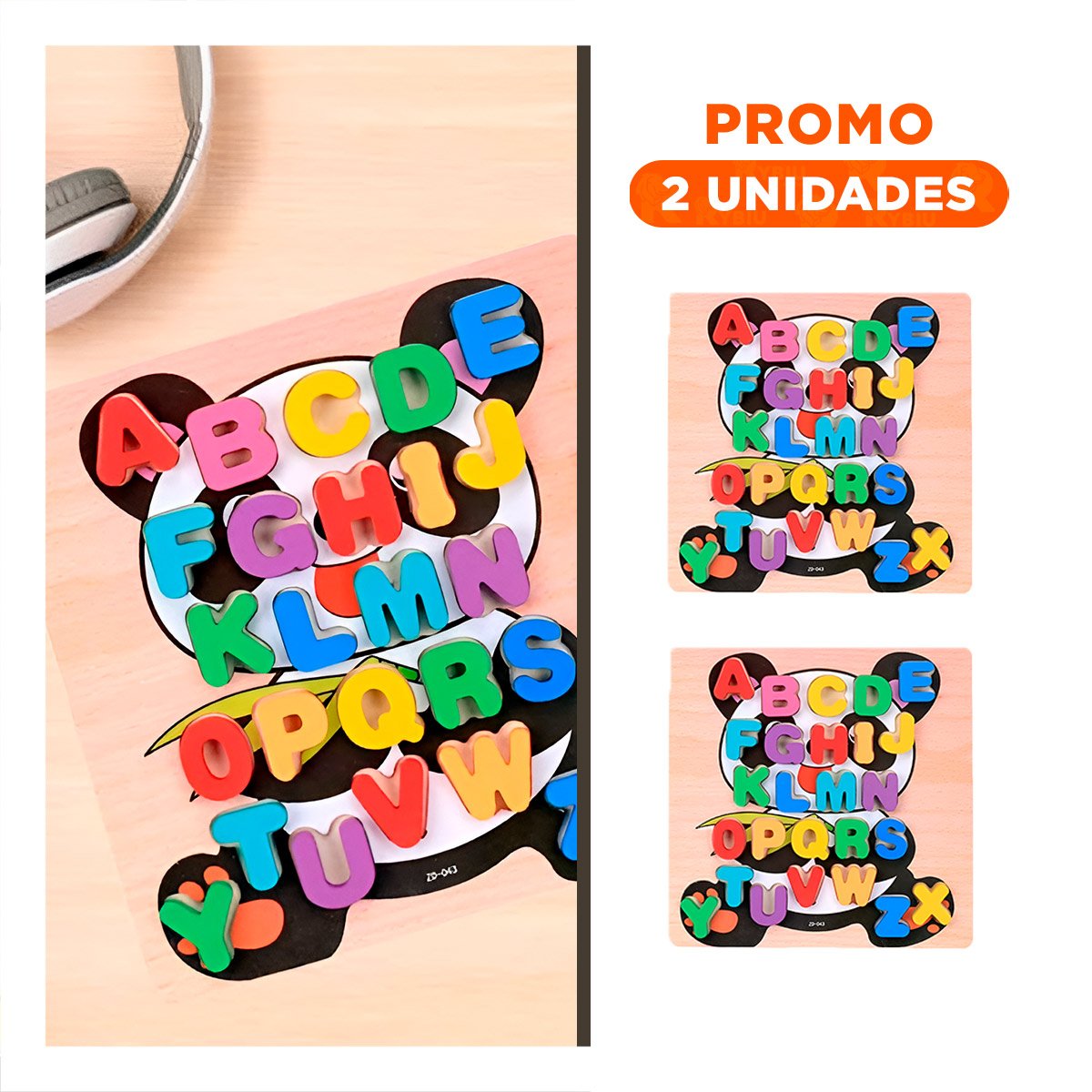 PACK2 PROPUESTA DIDACTICA ABECEDARIO CON LETRAS ENCAJABLES OSITO EDUCATIVO - 1