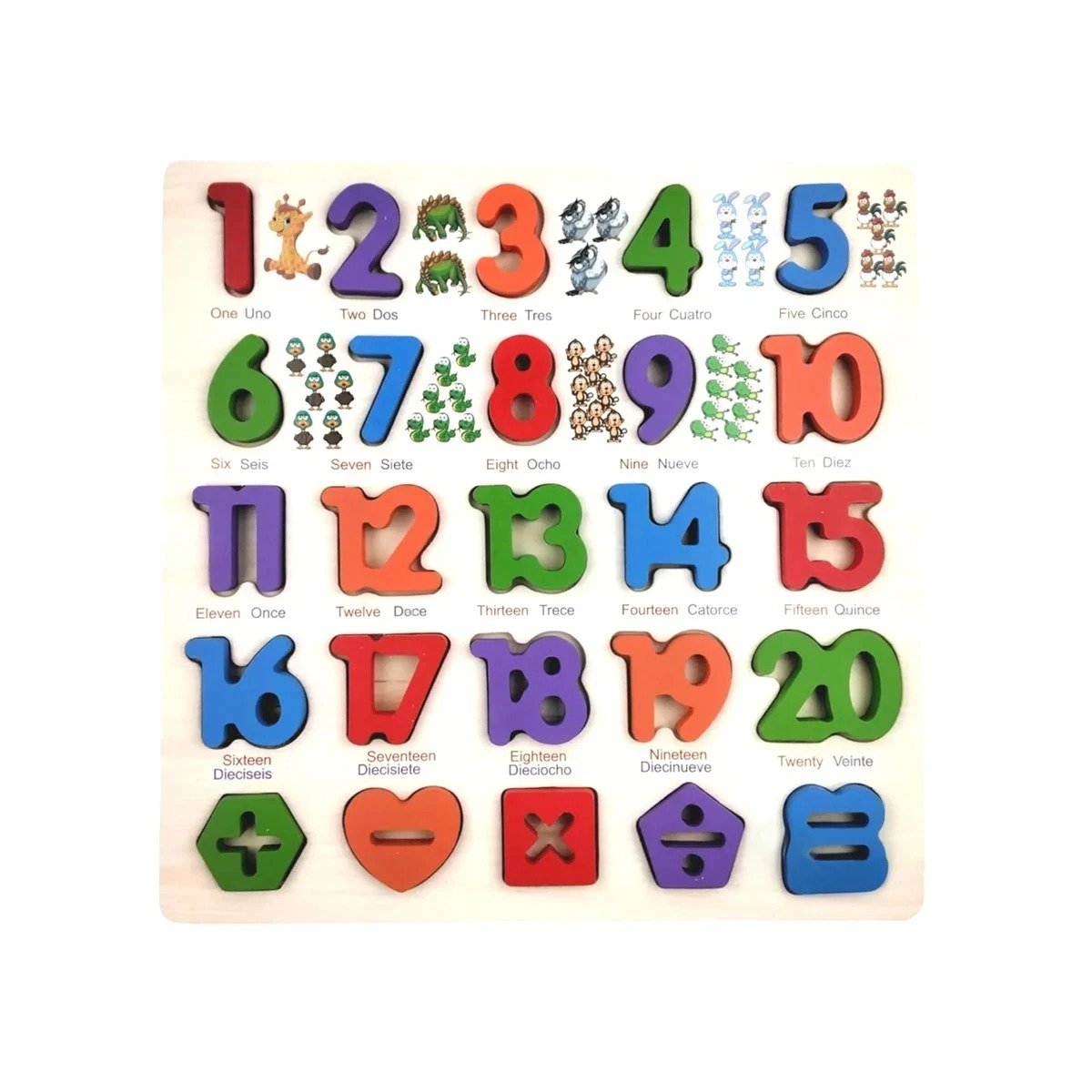 PACK12 APRENDIZAJE DIDACTICO DE MADERA CON PIEZAS ENCASJABLES PARA APRENDER Y+REGALO STICKER - 2