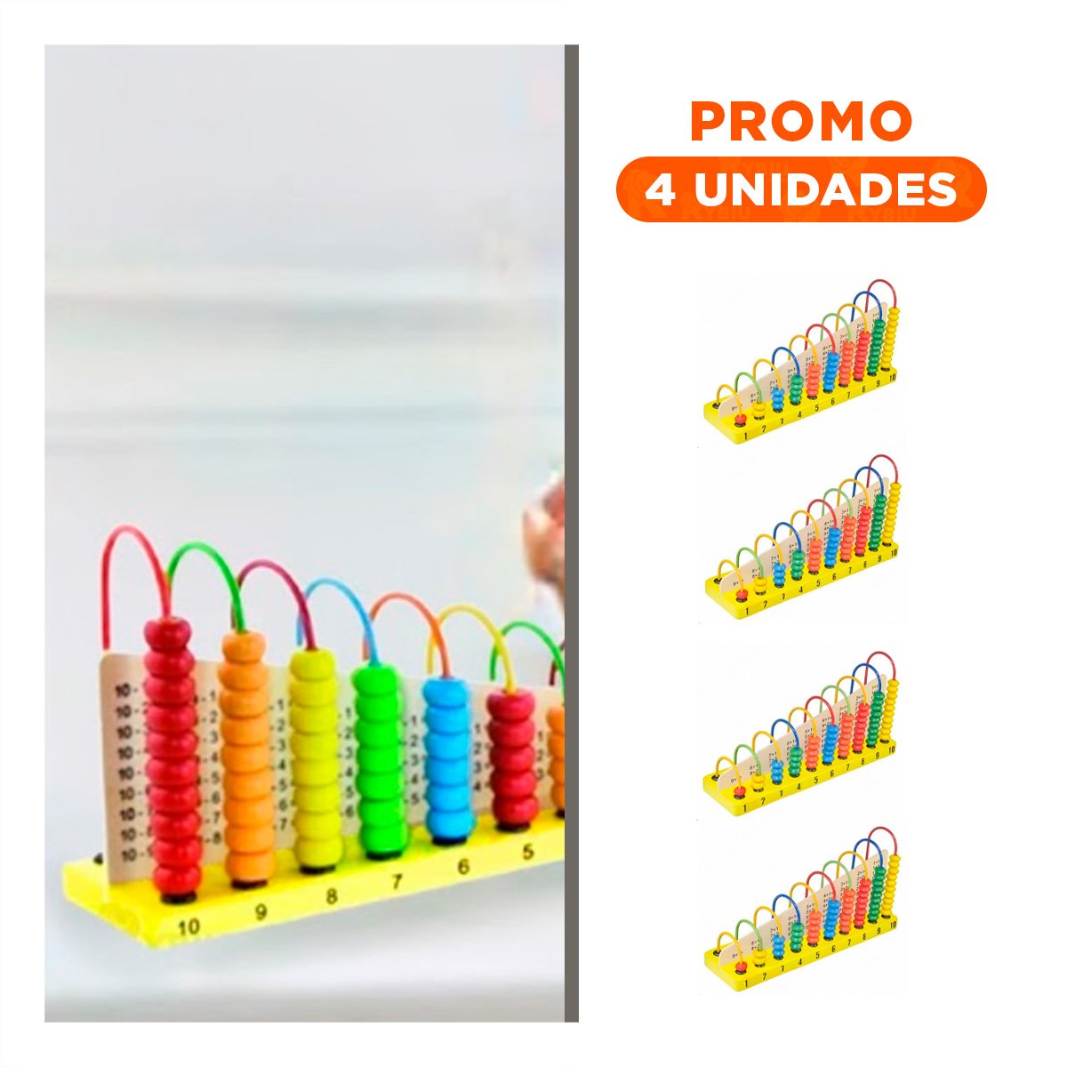 PACK4 MATERIAL EDUCATIVO DE MATEMATICA Y ACTIVIDAD LOGICA Y+REGALO STICKER - 1