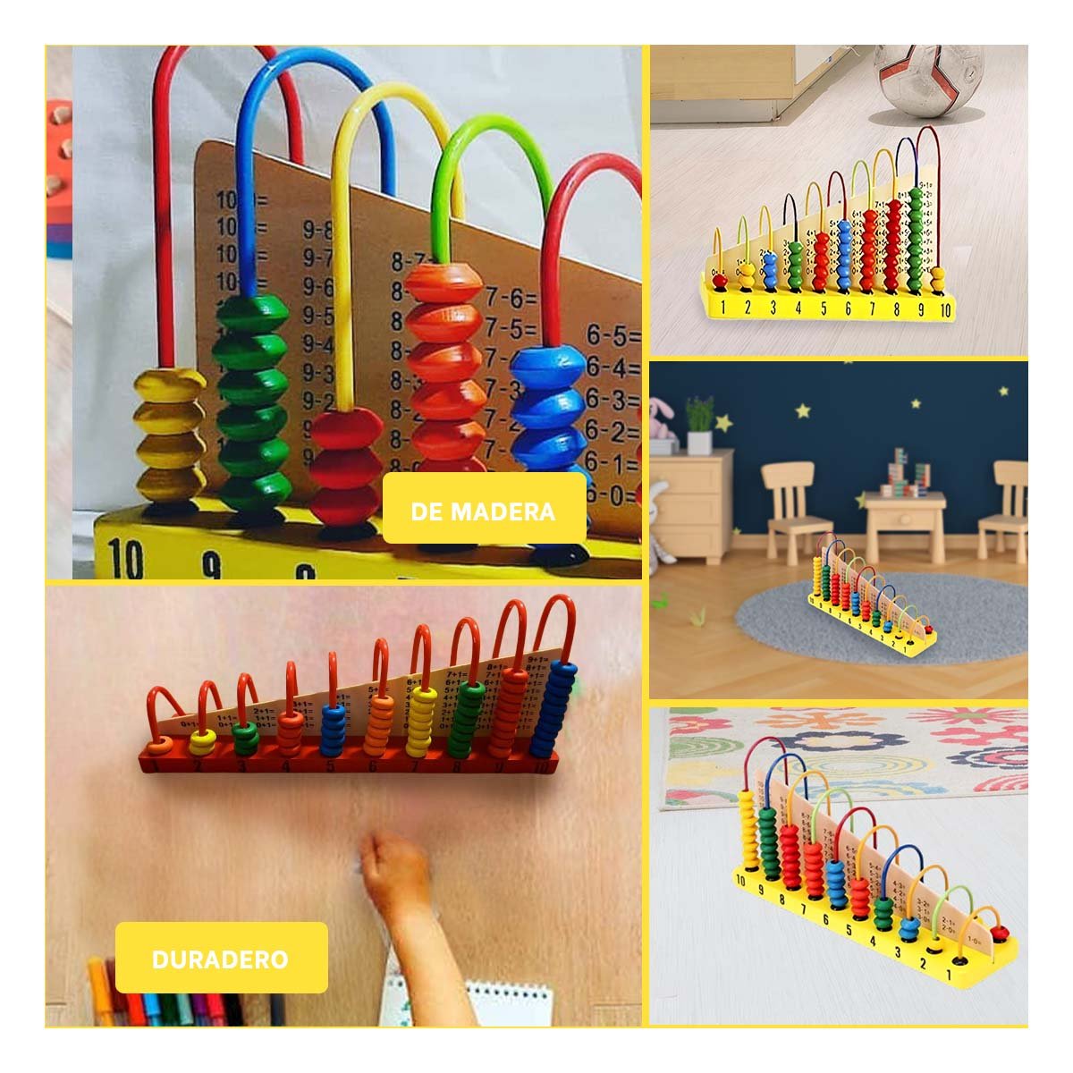 PACK4 MATERIAL EDUCATIVO DE MATEMATICA Y ACTIVIDAD LOGICA Y+REGALO STICKER - 2