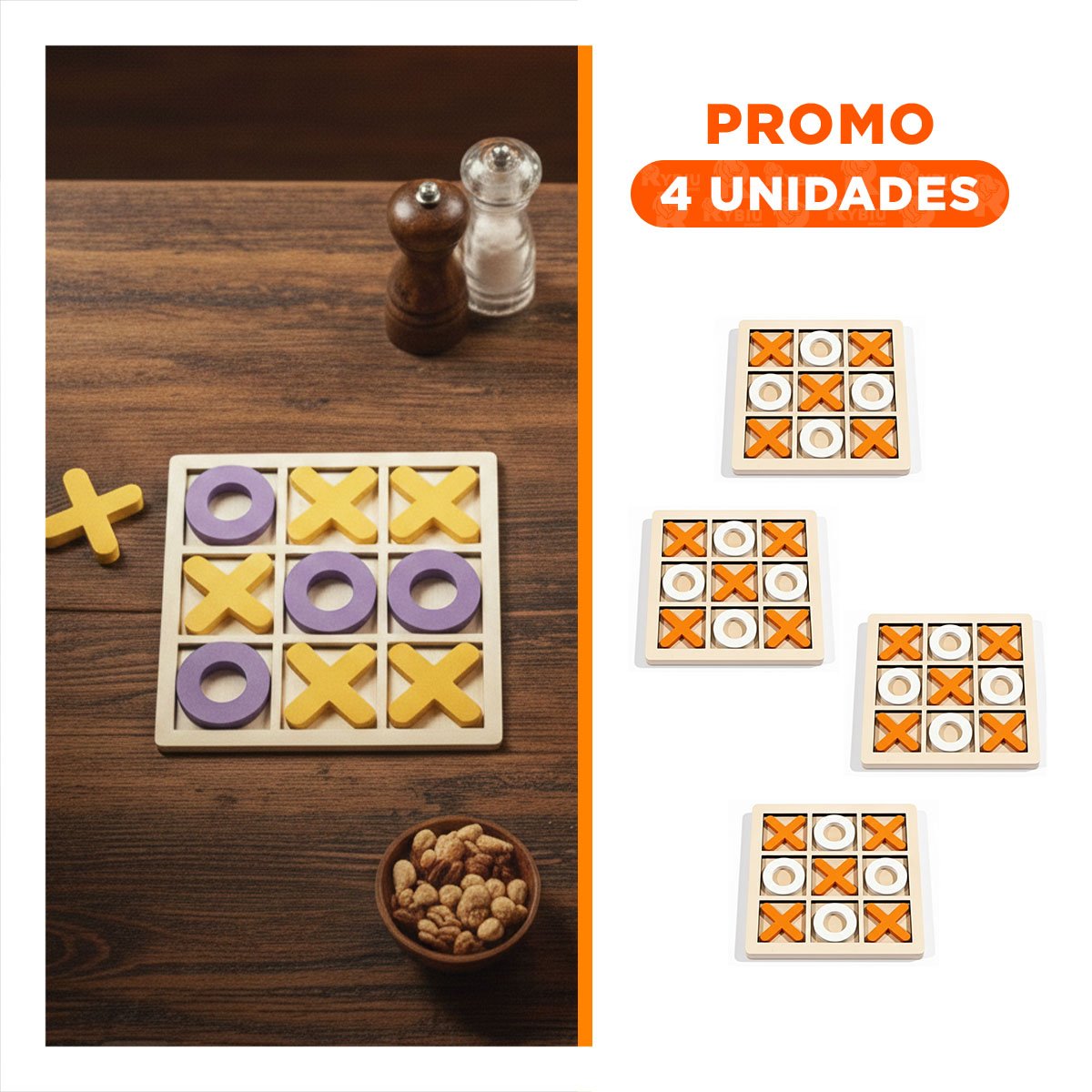 PACK4 DIVERSION TRADICIONAL DE MESA MULTICOLOR PARA MOMENTOS DE OCIO EN CASA Y+REGALO STICKER - 1