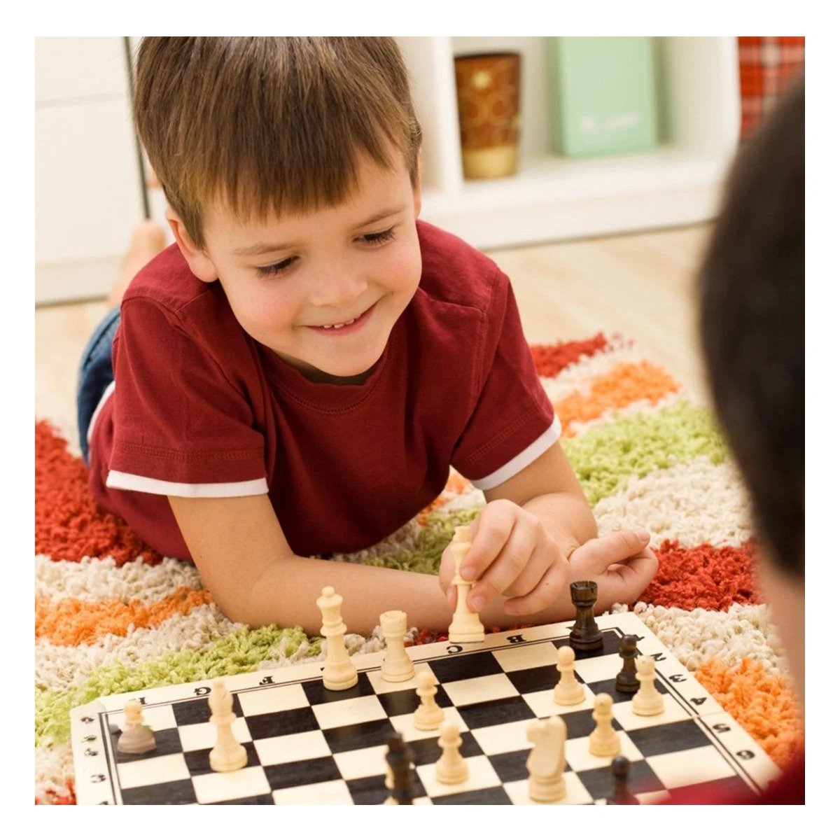 PACK4 SET RECREATIVO 8 EN 1 AJEDREZ CON JUEGOS DE MESA CLASICOS Y+PAPEL REGALO - 5