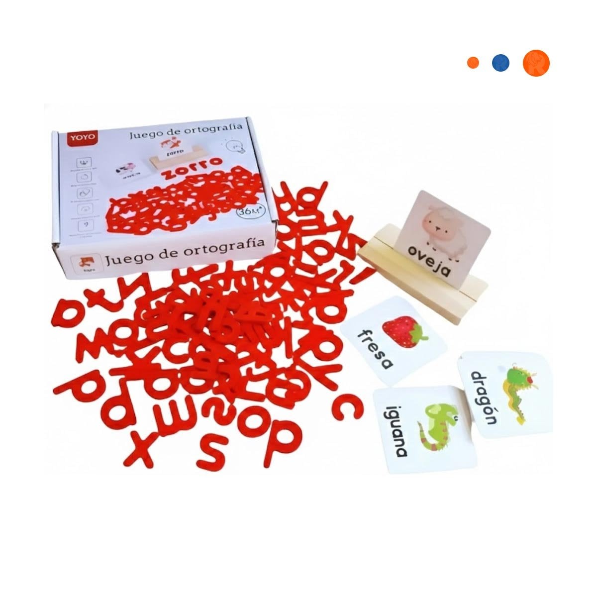 HERRAMIENTA ESCOLAR DE ORTOGRAFIA ROJO PARA REFUERZO DEL LENGUAJE Y+PAPEL REGALO - 1