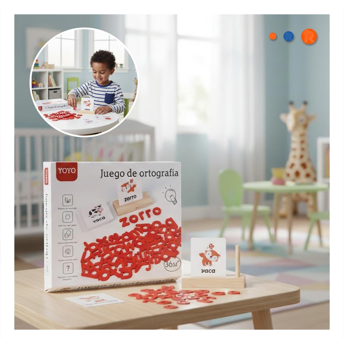 PACK4 PROPUESTA EDUCATIVA DE ORTOGRAFIA ROJO PARA USO INFANTIL - 3