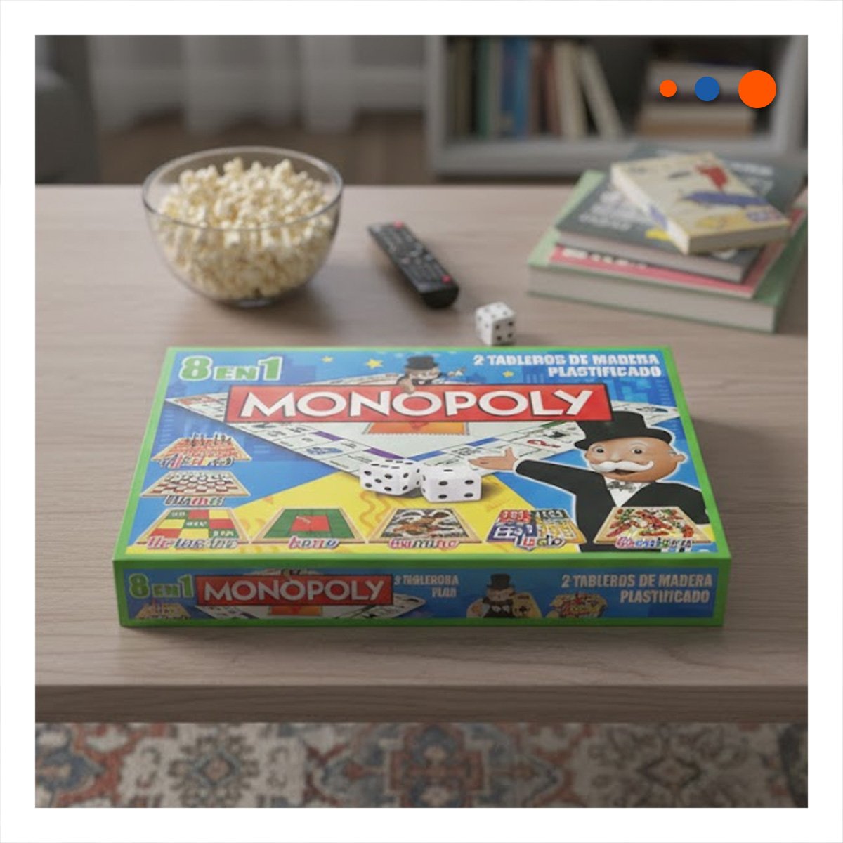 PACK6 PROPUESTA RECREATIVA MULTICOLOR PARA HOGAR CON MESA CLASICA Y DIVERSION Y+REGALO STICKER - 5