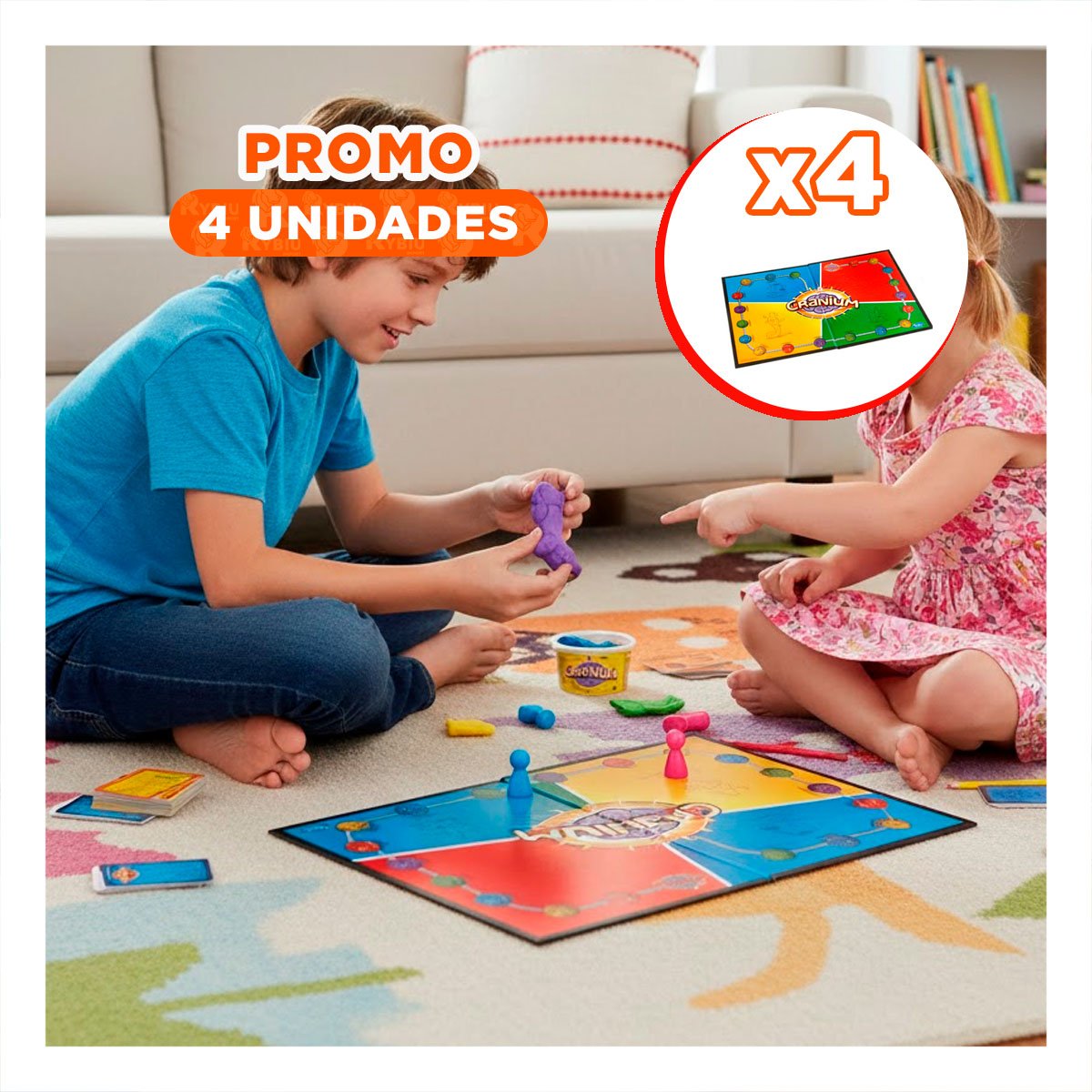 PACK4 PROPUESTA CREATIVA MULTICOLOR PARA JUEGOS DE MESA EN REUNIONES DEL HOGAR - 1