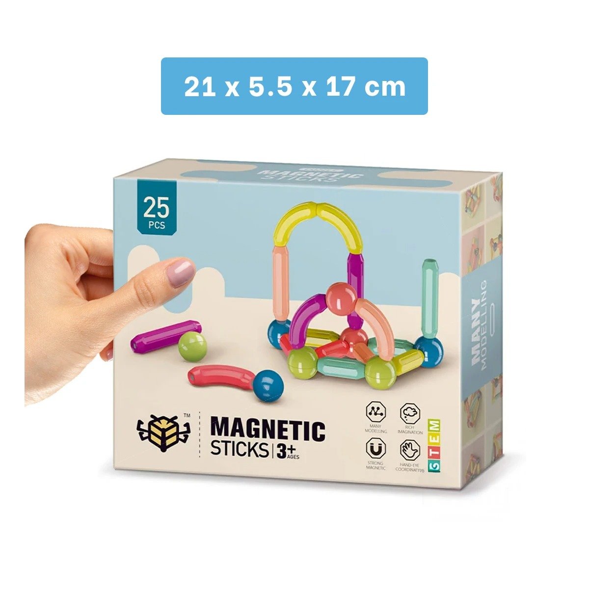 PACK12 ENFOQUE MAGNETICO EDUCATIVO PARA CASA CON PIEZAS DIDACTICAS Y+PAPEL REGALO - 4