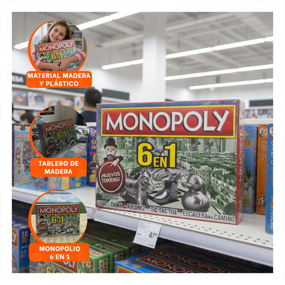 PACK2 ALTERNATIVA DE MESA VERDE PARA HOGAR CON JUEGOS PARA COMPARTIR Y+PAPEL REGALO - 5