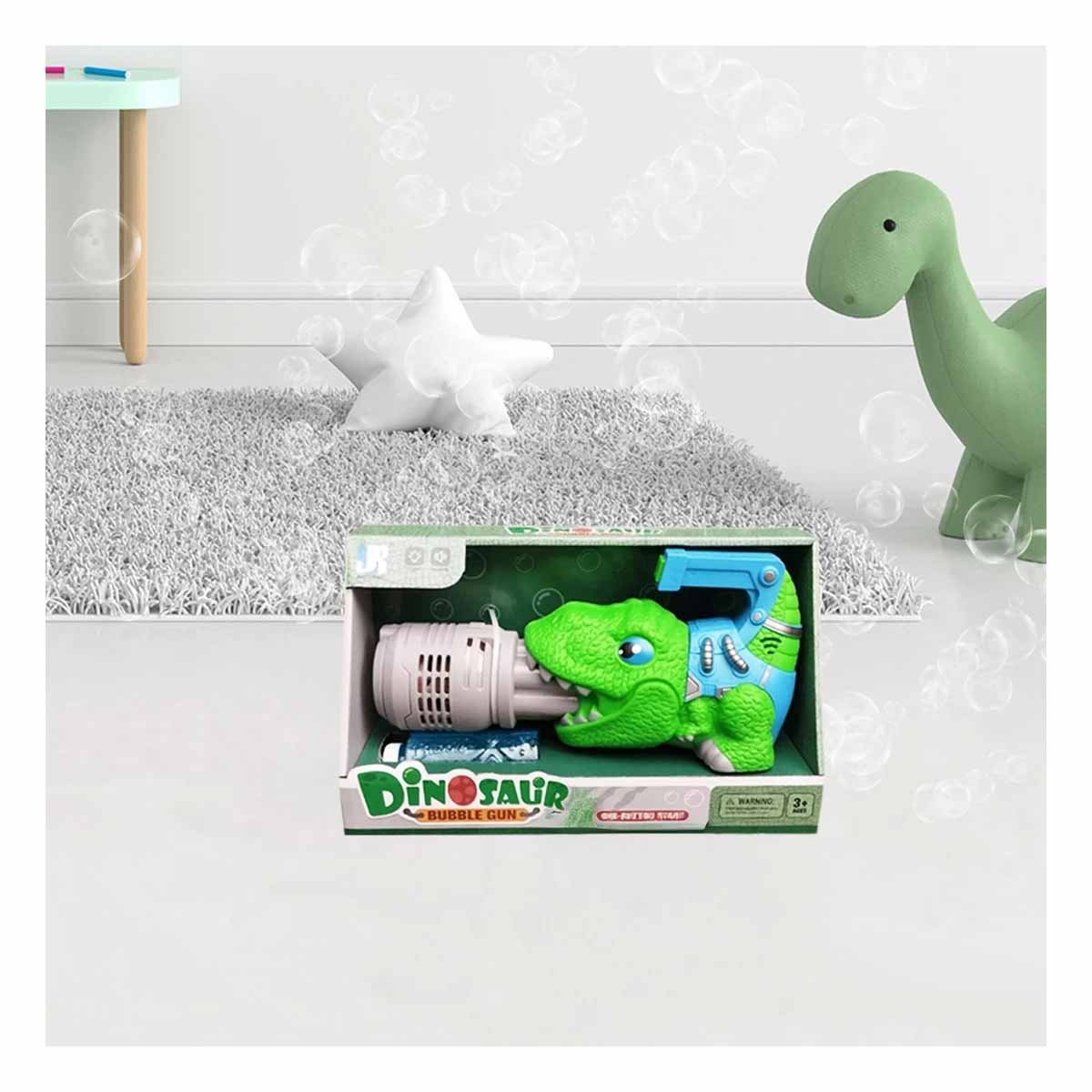 PACK6 FORMADOR LED DE BURBUJAS DINOSAURIO CON SONIDO PARA HOGAR Y+PAPEL REGALO - 5