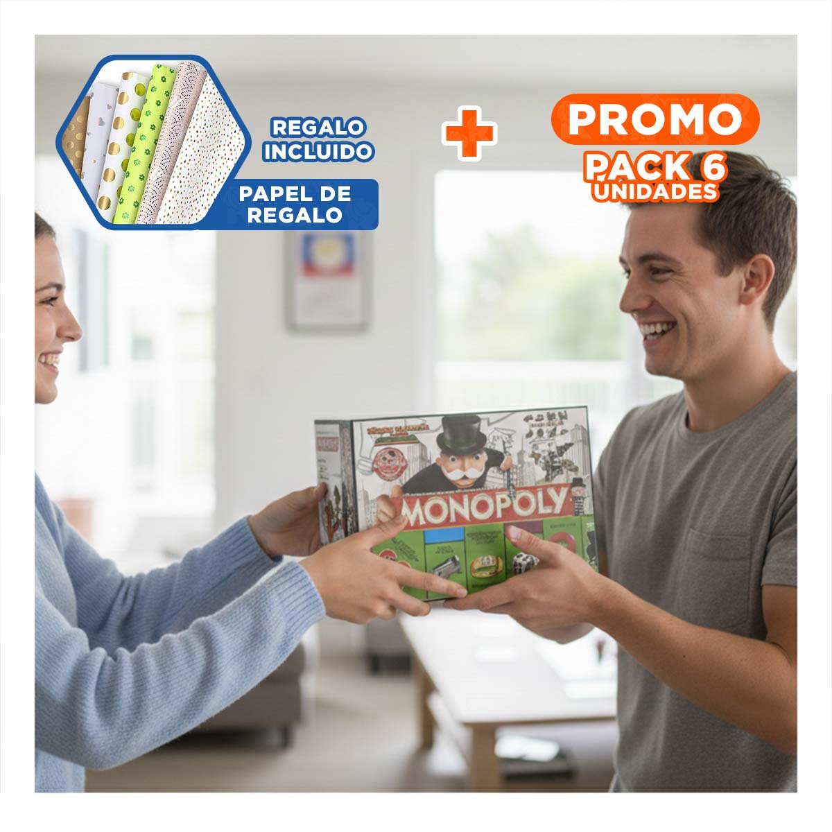 PACK6 MARCO VERDE PARA HOGAR CON ESTILO CONTEMPORANEO Y ORDEN EN CASA Y+PAPEL REGALO - 1