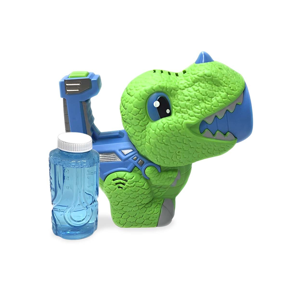 PACK6 DISPOSITIVO DE BURBUJAS CON DINOSAURIO CHICO VERDE Y AZUL PARA JUEGO Y+REGALO STICKER - 2