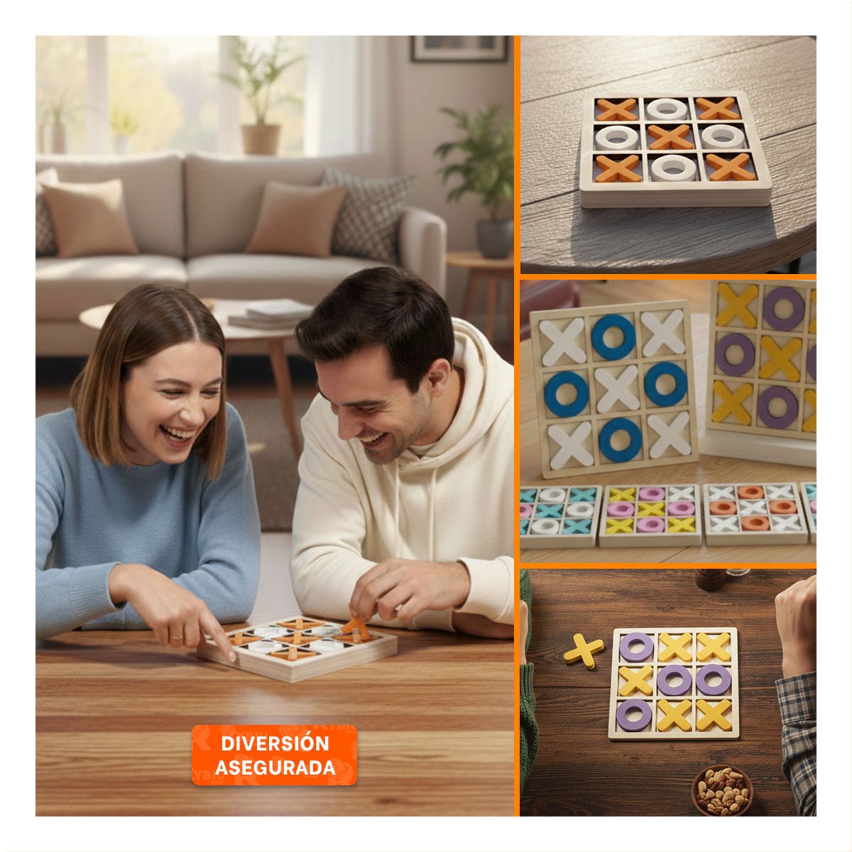 PACK2 DIVERSION CLASICA DE MESA MULTICOLOR PARA COMPARTIR EN CASA CON AMIGOS Y+PAPEL REGALO - 3