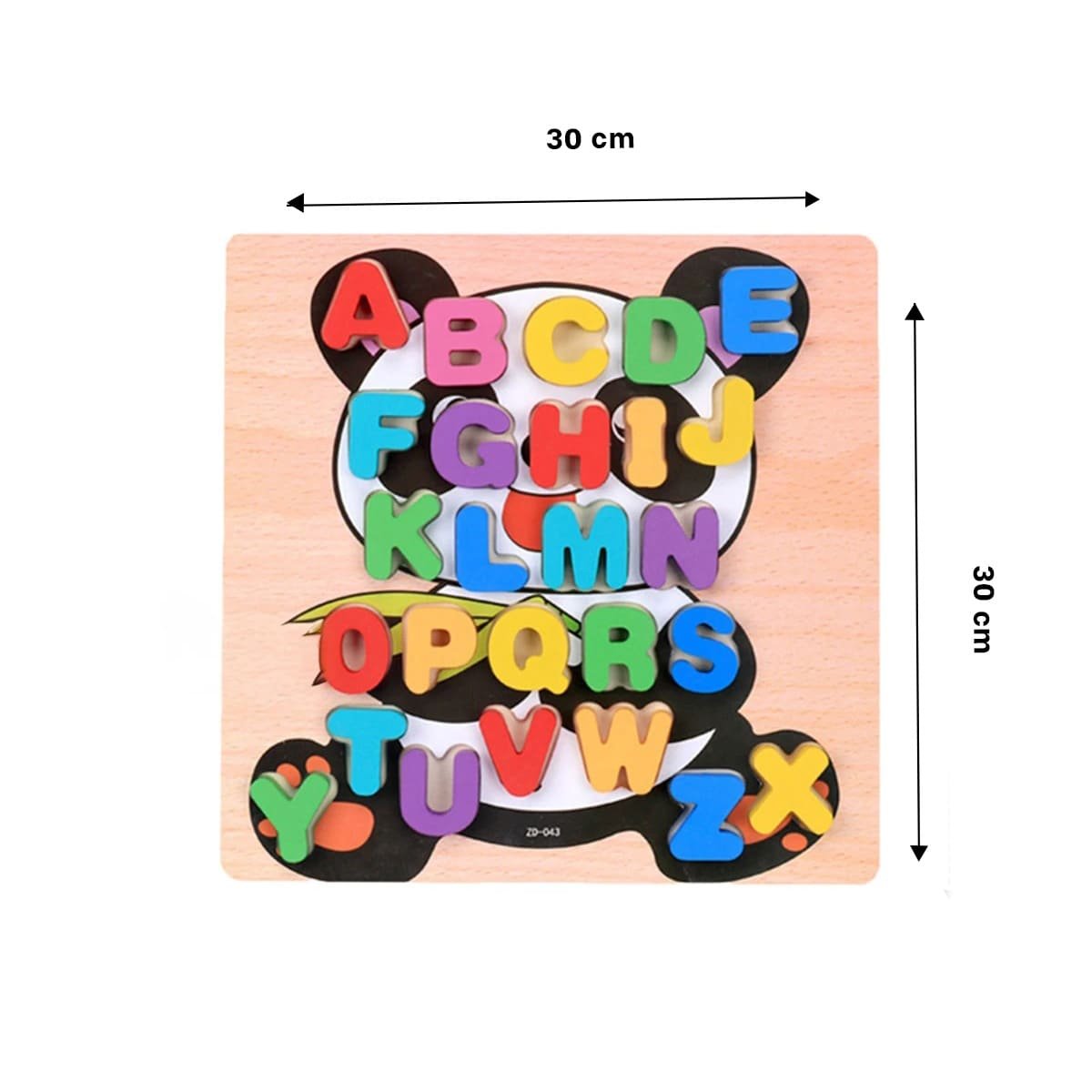 PACK6 PLAN DIDACTICO ABECEDARIO LETRAS ENCAJABLES TIPO OSITO EN CASA Y+PAPEL REGALO - 4