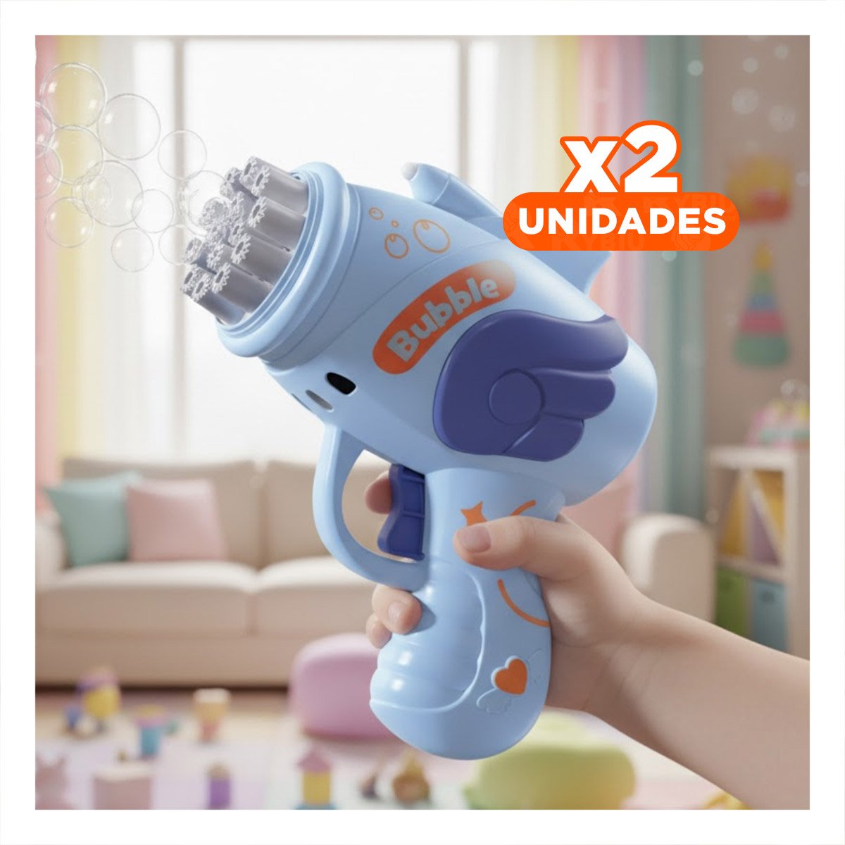 PACK2 MAQUINA DE BURBUJAS PARA ACTIVIDADES INFANTILES Y+REGALO STICKER - 1