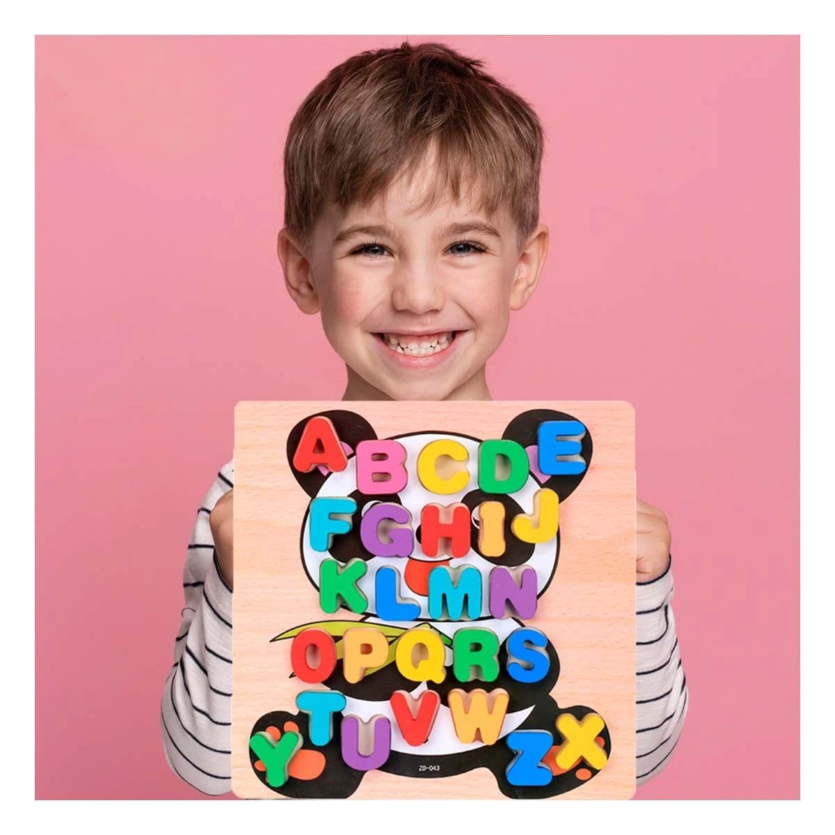 PACK12 SOPORTE DIDACTICO ABECEDARIO CON LETRAS ENCAJABLES OSITO Y+REGALO STICKER - 5
