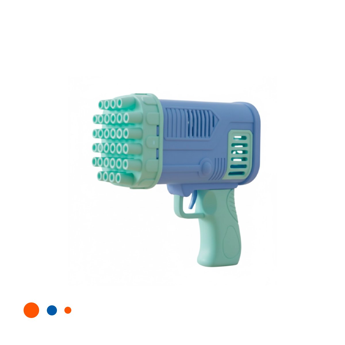 GENERADOR INFANTIL DE BURBUJAS COHETE CELESTE PARA DIVERSION EN PATIO FAMILIAR Y+PAPEL REGALO - 1