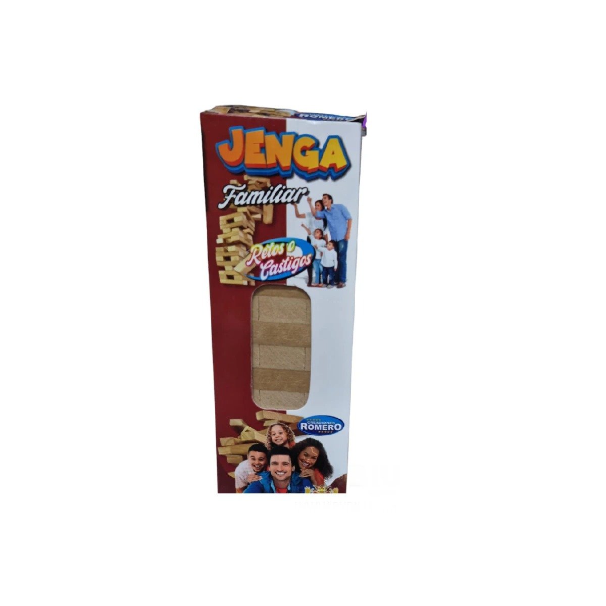 PACK2 CONSTRUCCION FAMILIAR DE MADERA DESAFIO O CASTIGO PARA TODOS Y+REGALO STICKER - 2