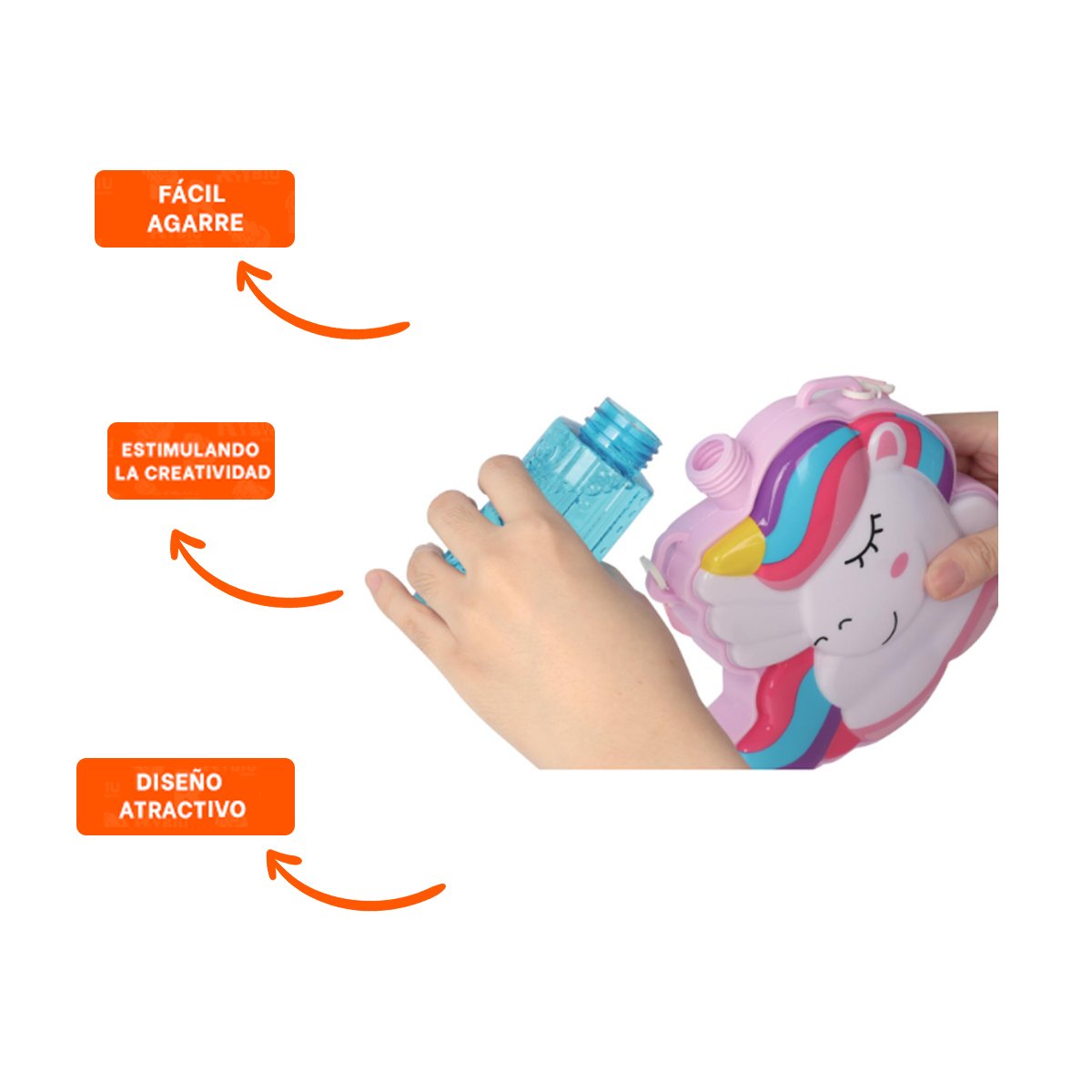 PACK6 GENERADOR DE BURBUJAS CON MOCHILA PORTATIL PARA JUEGOS EN FAMILIA Y+REGALO STICKER - 2