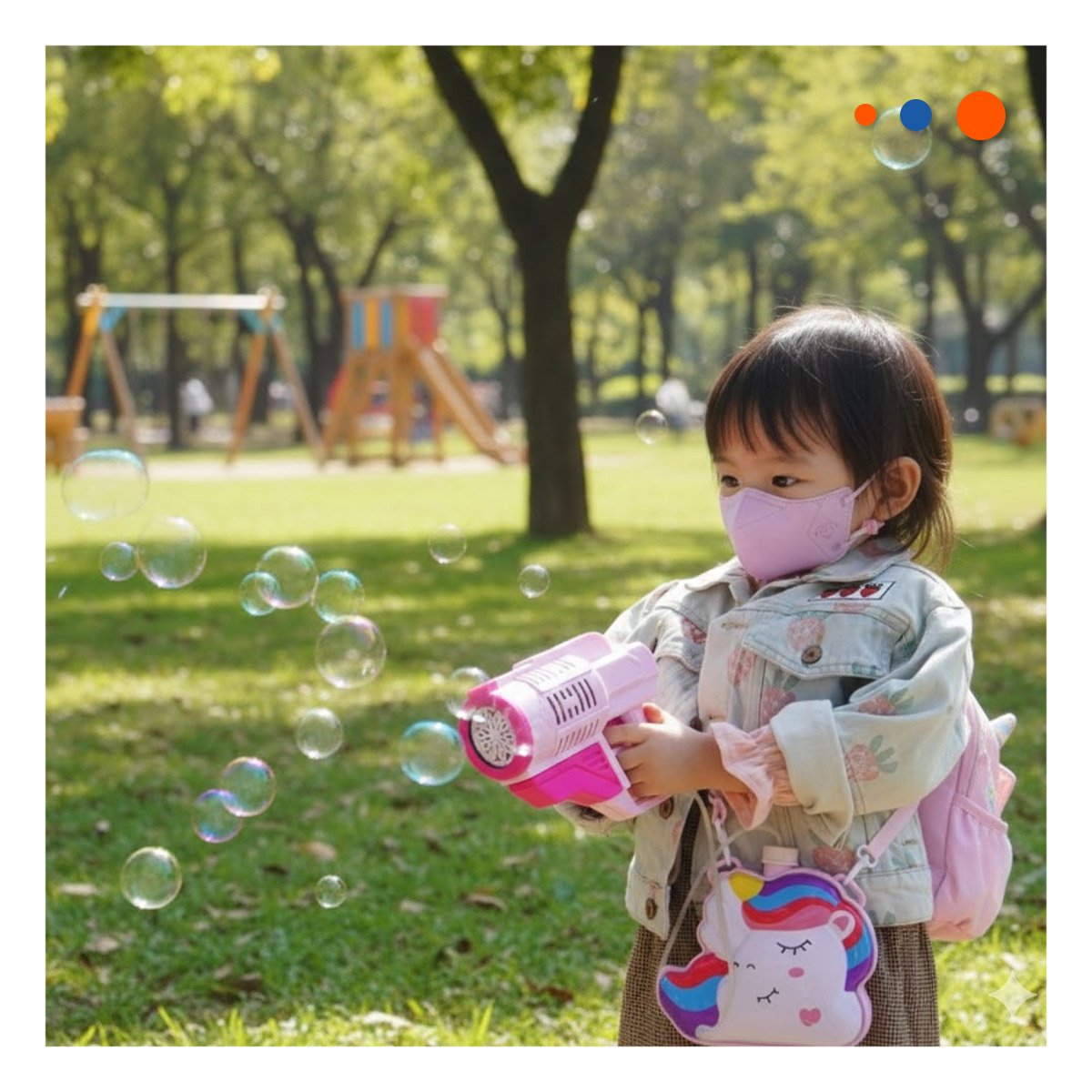 PACK6 GENERADOR DE BURBUJAS CON MOCHILA PORTATIL PARA JUEGOS EN FAMILIA Y+REGALO STICKER - 5