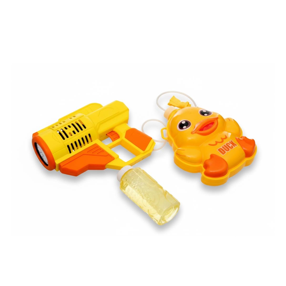 PACK2 OPCION DE BURBUJAS CON MOCHILA PORTATIL PATO AMARILLO PARA DIVERSION Y+REGALO STICKER - 2