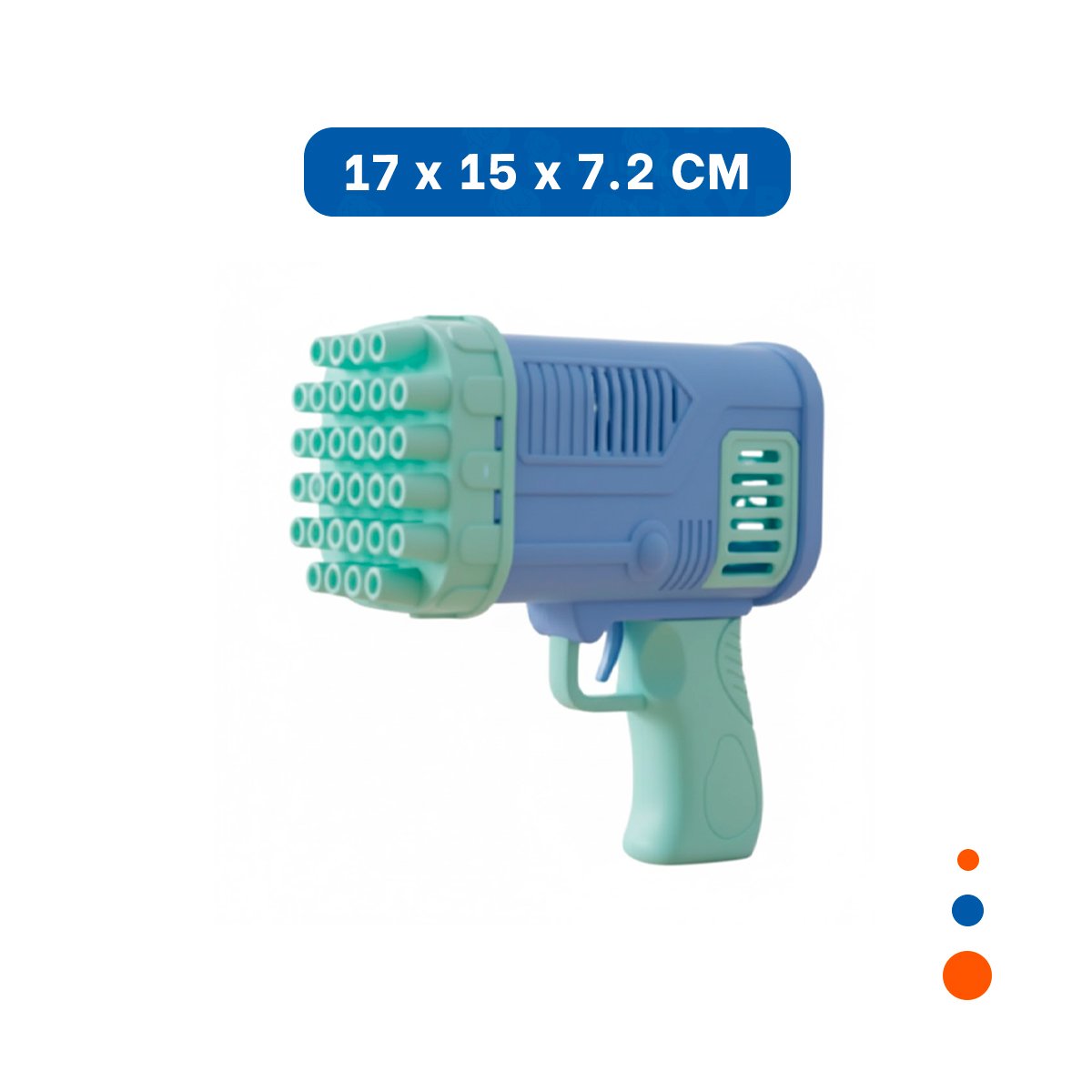 PACK4 PROYECTOR DE BURBUJAS COHETE CELESTE PARA FIESTAS INFANTILES EN PATIO Y+REGALO STICKER - 4