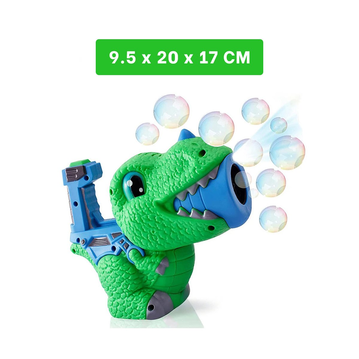 SET DE BURBUJAS CON DINOSAURIO CHICO PARA JUEGOS AL AIRE LIBRE Y+POST IT - 4