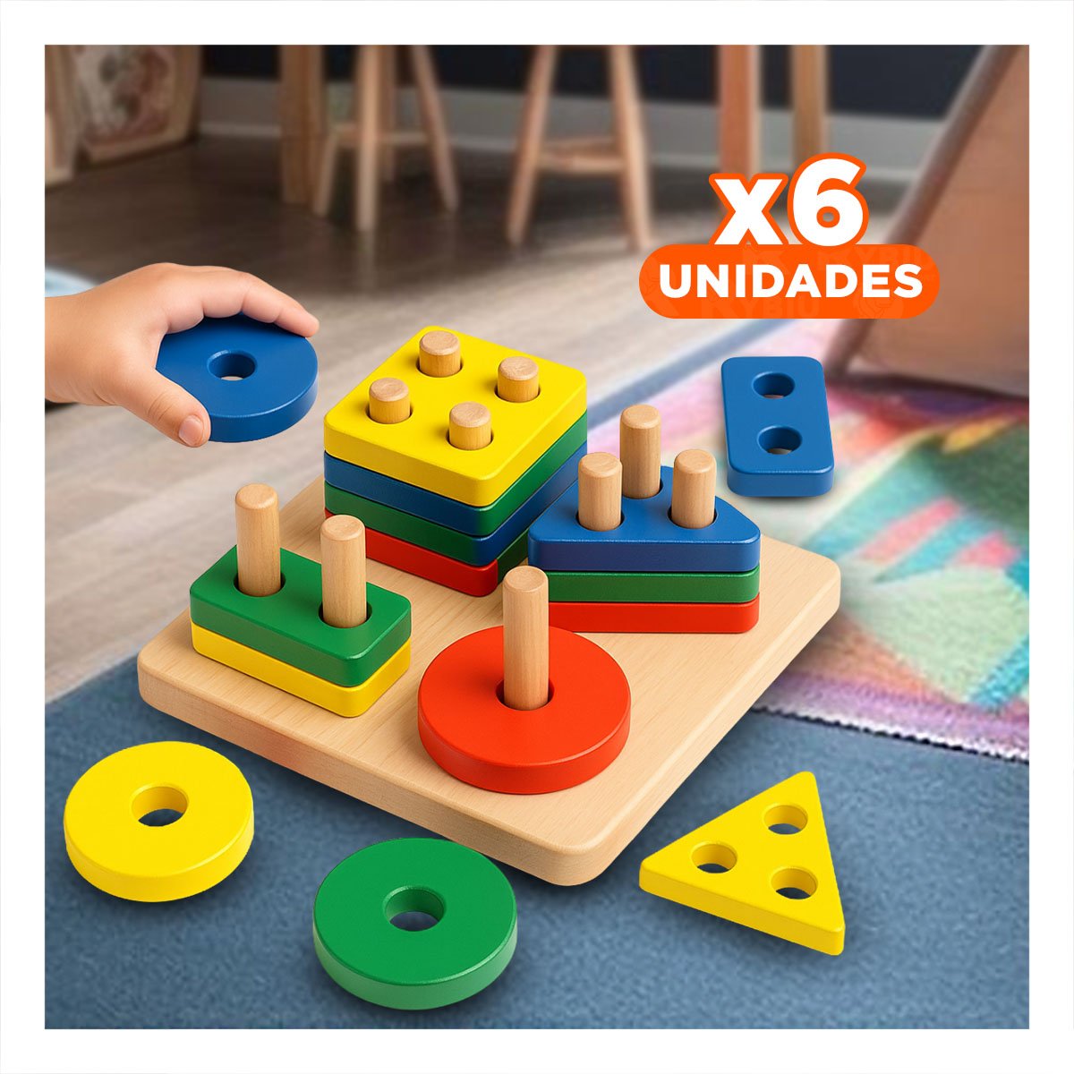 PACK6 SET DIDACTICO PLANTADO PARA NIÑOS HABILIDAD Y ALEGRE Y+REGALO STICKER - 1