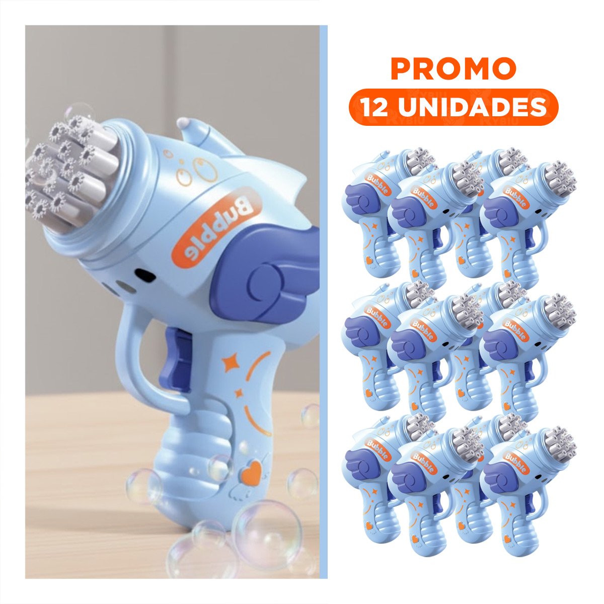 PACK12 SOPLADOR DE BURBUJAS INFANTIL PARA DIVERSION DIARIA Y+REGALO STICKER - 1