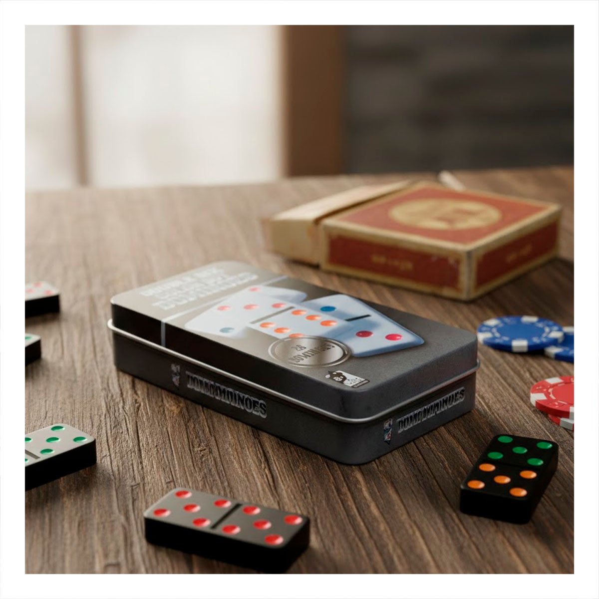 PACK6 CONEXION DOMINO TRADICIONAL NEGRO PARA JUEGOS SOCIALES Y+REGALO STICKER - 5