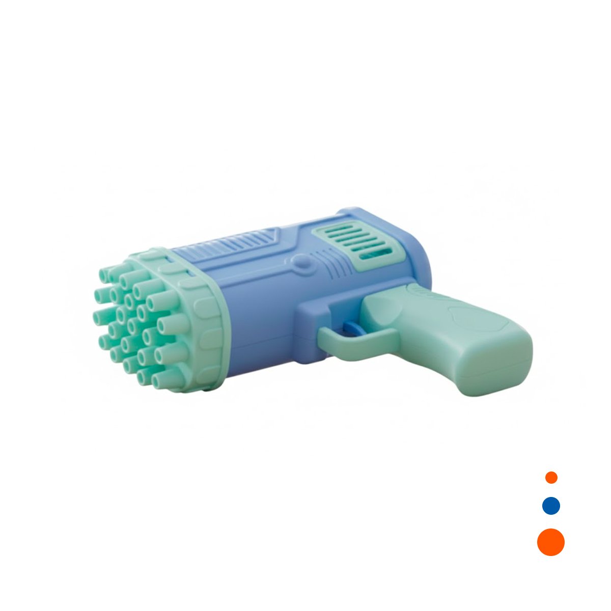 PACK4 PROYECTOR DE BURBUJAS TIPO COHETE CELESTE PARA DIVERSION FAMILIAR Y+PAPEL REGALO - 3