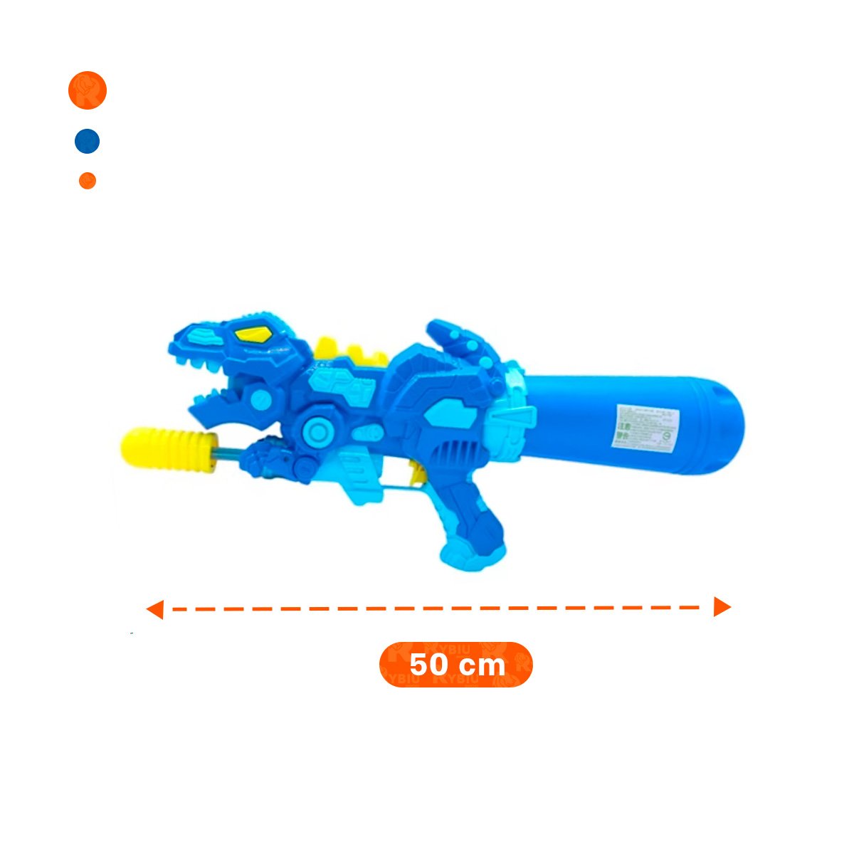 PULVERIZADOR RECREATIVO DINOSAURIO AZUL PARA JUEGOS EN CASA Y JARDIN - 3