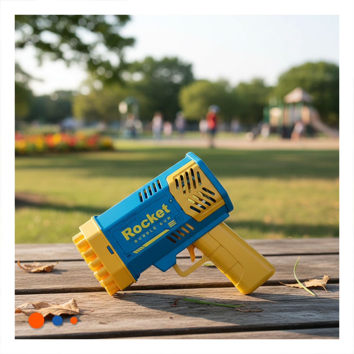 PACK2 PROYECTOR MANUAL DE BURBUJAS COHETE AZUL Y AMARILLO PARA NINOS - 3