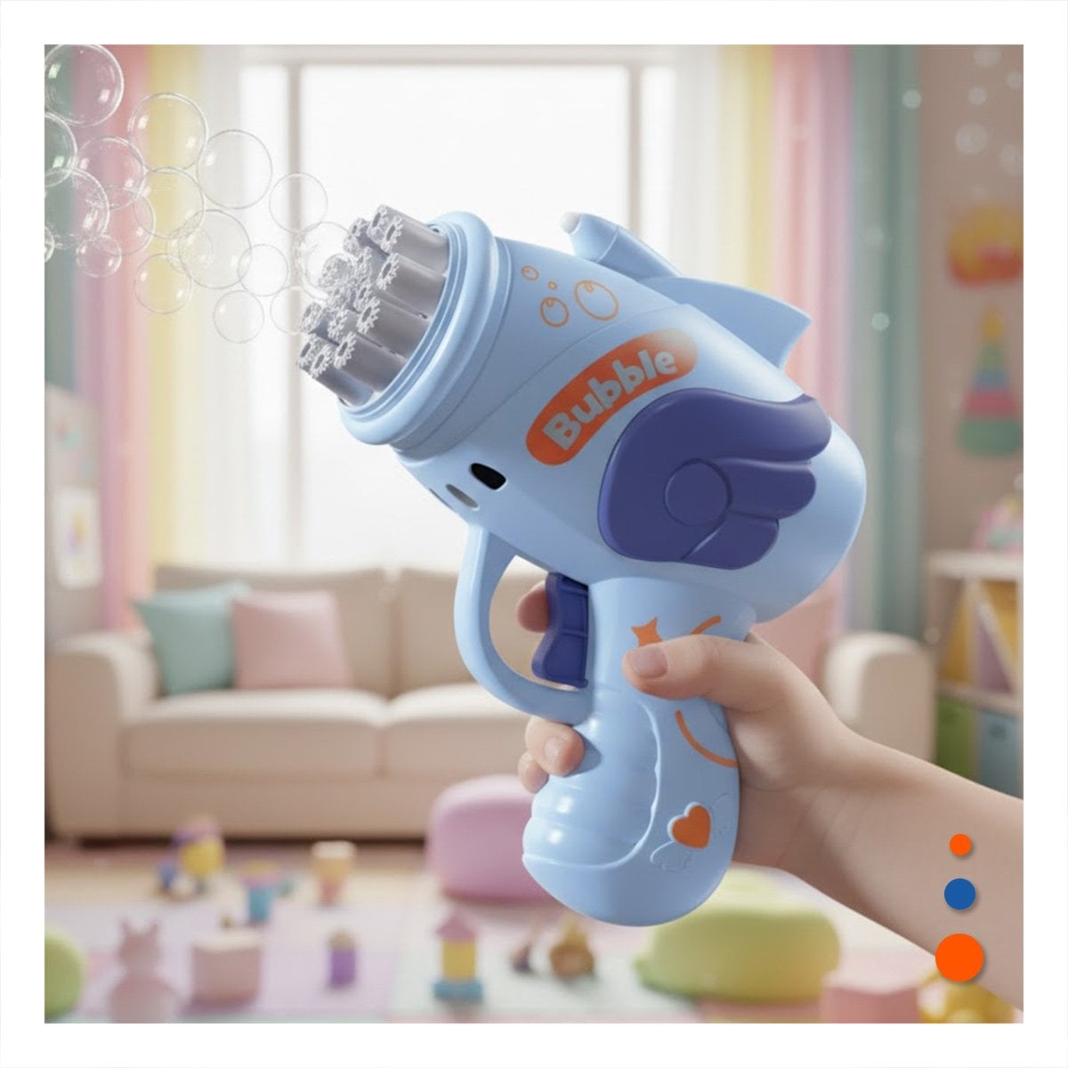 JUGUETE DE BURBUJAS PARA JUEGOS INFANTILES AL AIRE LIBRE Y+PAPEL REGALO - 2