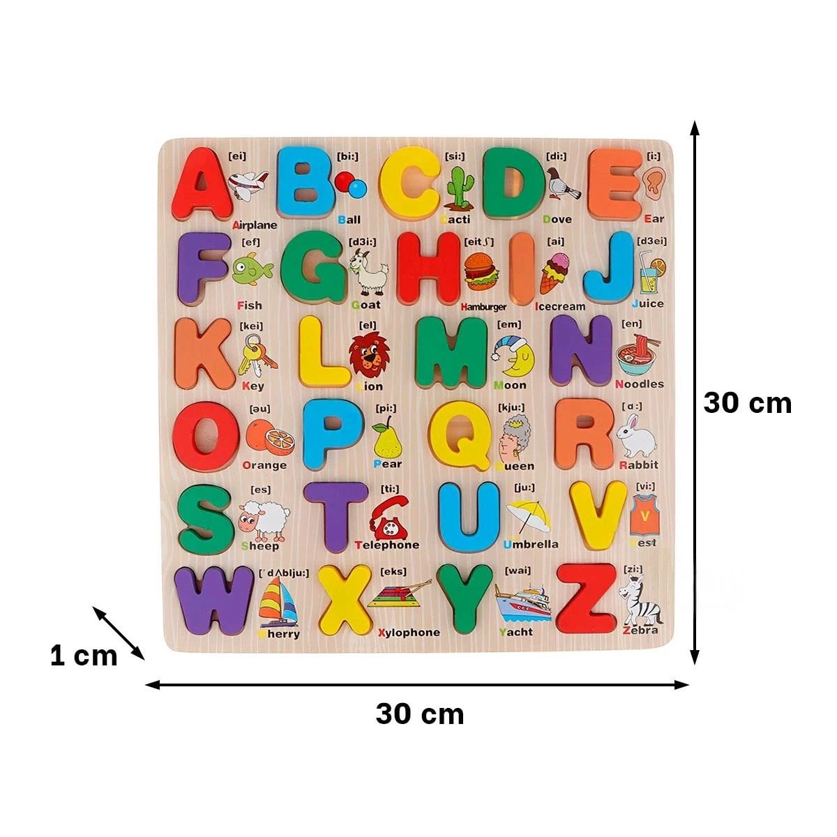 PACK4 PRESENTACION DIDACTICA DE ABECEDARIO EN MADERA CON LETRAS MAYUSCULAS APRENDER - 4