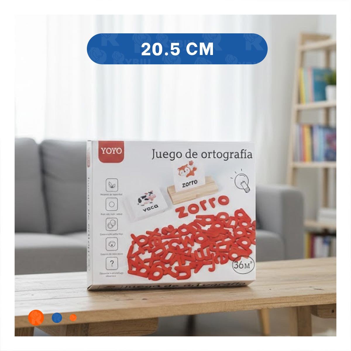 PACK2 JUEGO EDUCATIVO DE ORTOGRAFIA ROJO PARA REFUERZO ESCOLAR - 4