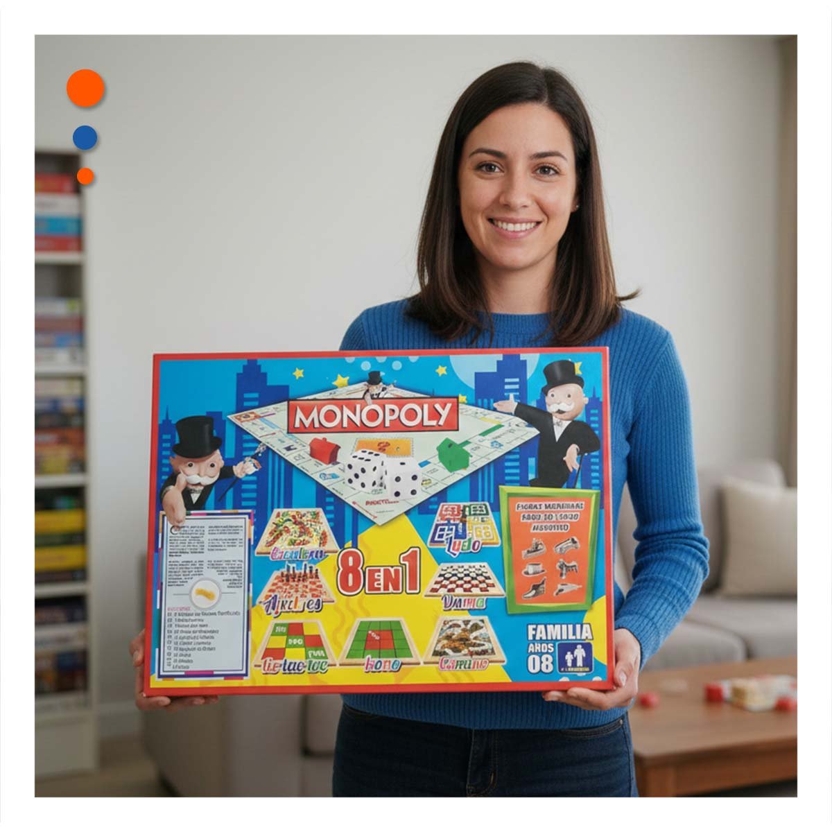 PACK4 SOCIAL DE MESA MULTICOLOR PARA ENCUENTROS EN CASA - 2