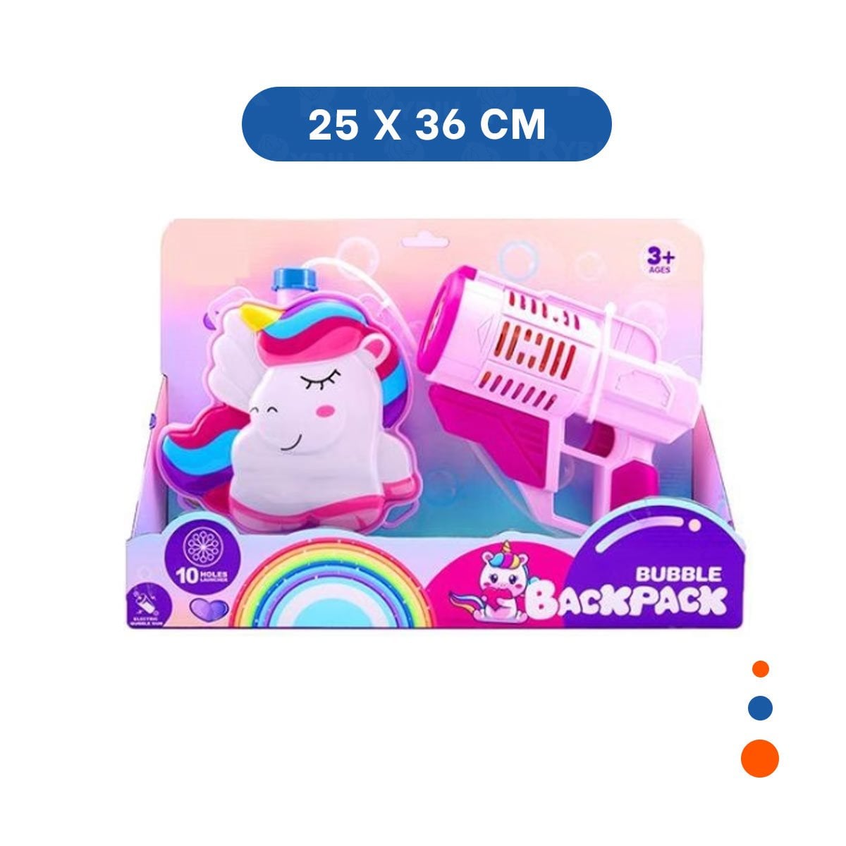 GENERADOR DE BURBUJAS CON MOCHILA PORTATIL PARA JUEGOS RECREATIVOS Y+LIGAS REGALO - 4
