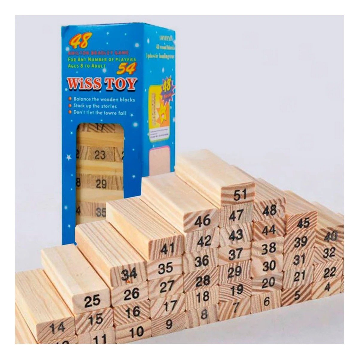 PACK2 TORRE DE MADERA PARA JUEGOS CLASICOS Y REUNIONES Y+PAPEL REGALO - 5