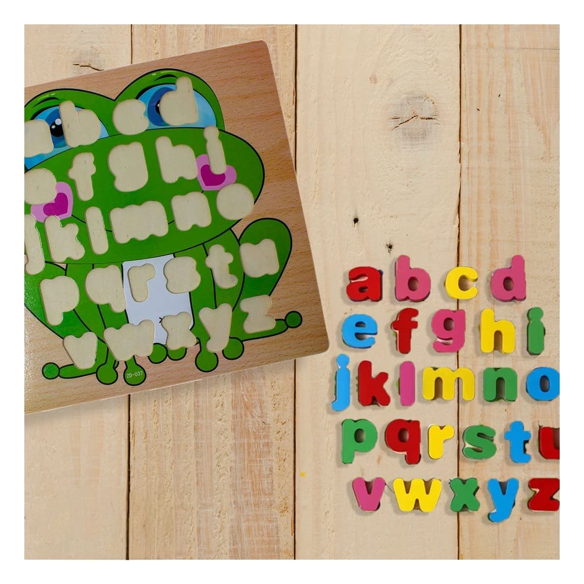 PACK12 COORDINACION DIDACTICA ABECEDARIO LETRAS ENCASABLES RANA LETRAS MINUSCULAS - 5
