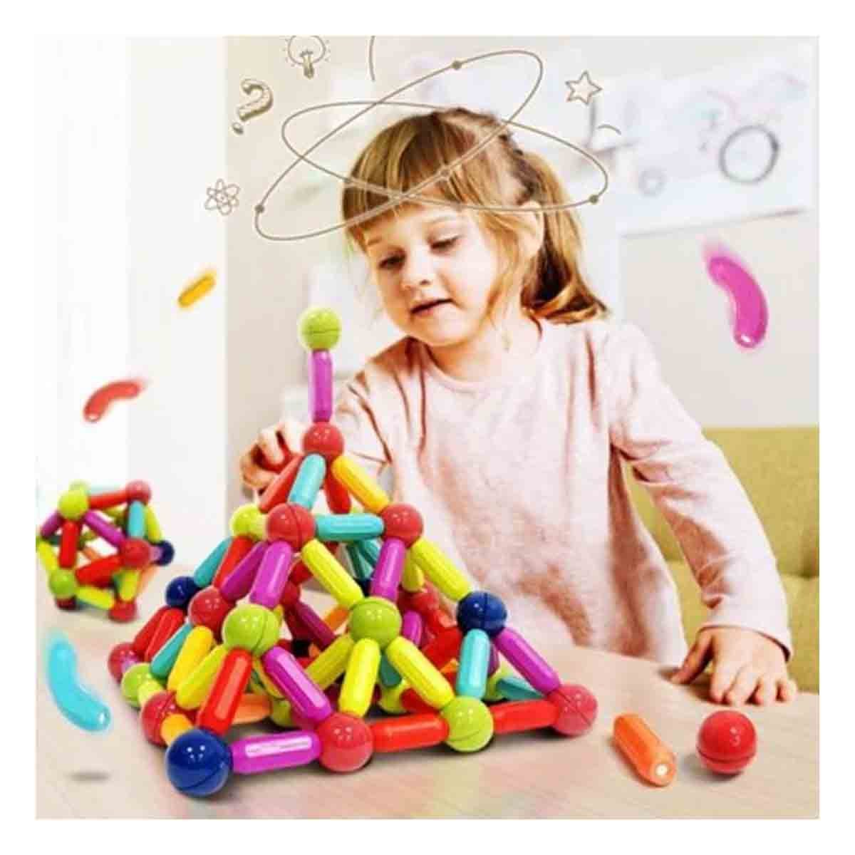 PACK6 SISTEMA DIDACTICO MAGNETICO PIEZAS PARA CREATIVIDAD EDUCATIVA Y+REGALO STICKER - 3