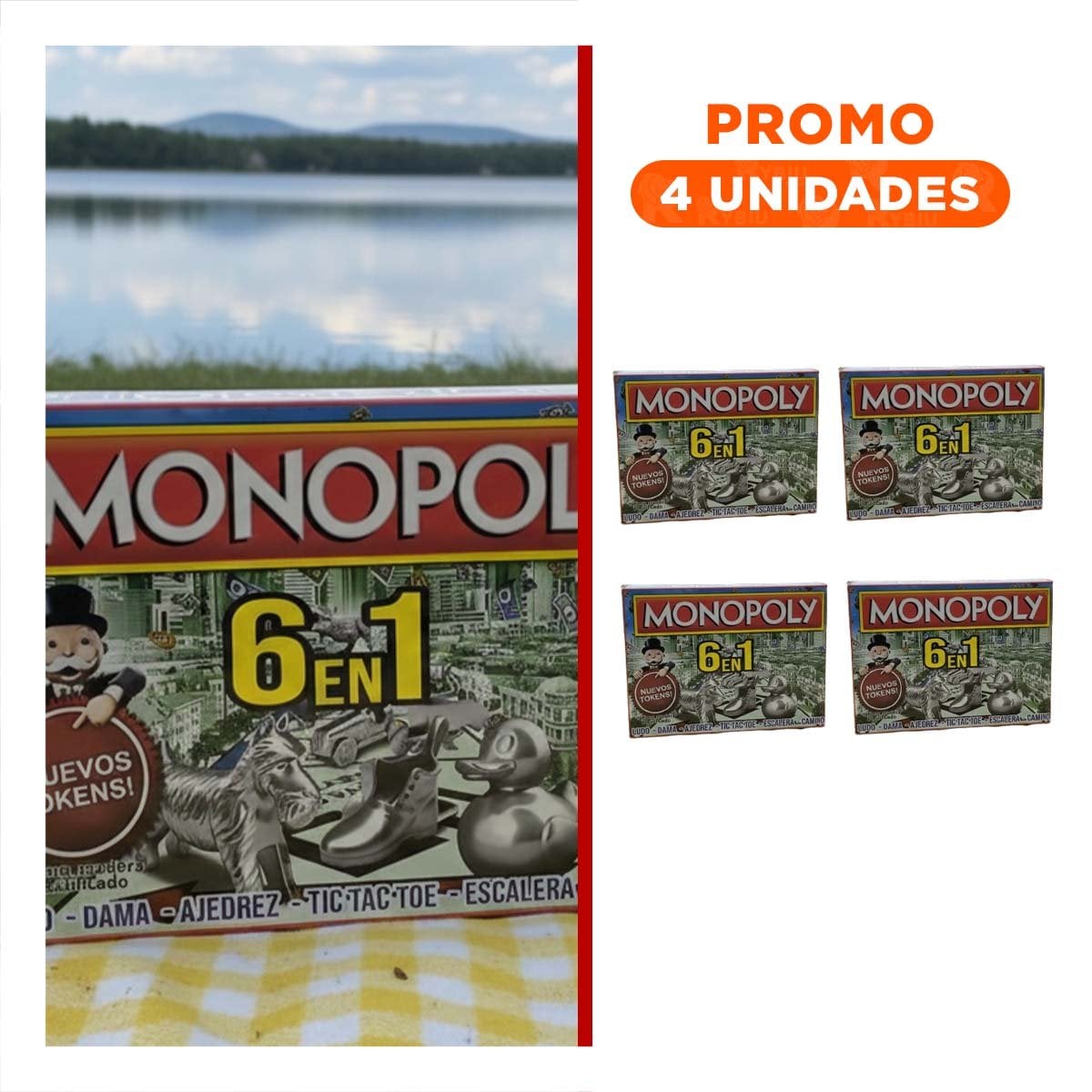 PACK4 ENTRETENIMIENTO DE MESA VERDE CLASICO PARA HOGAR Y REUNIONES FAMILIARES - 1