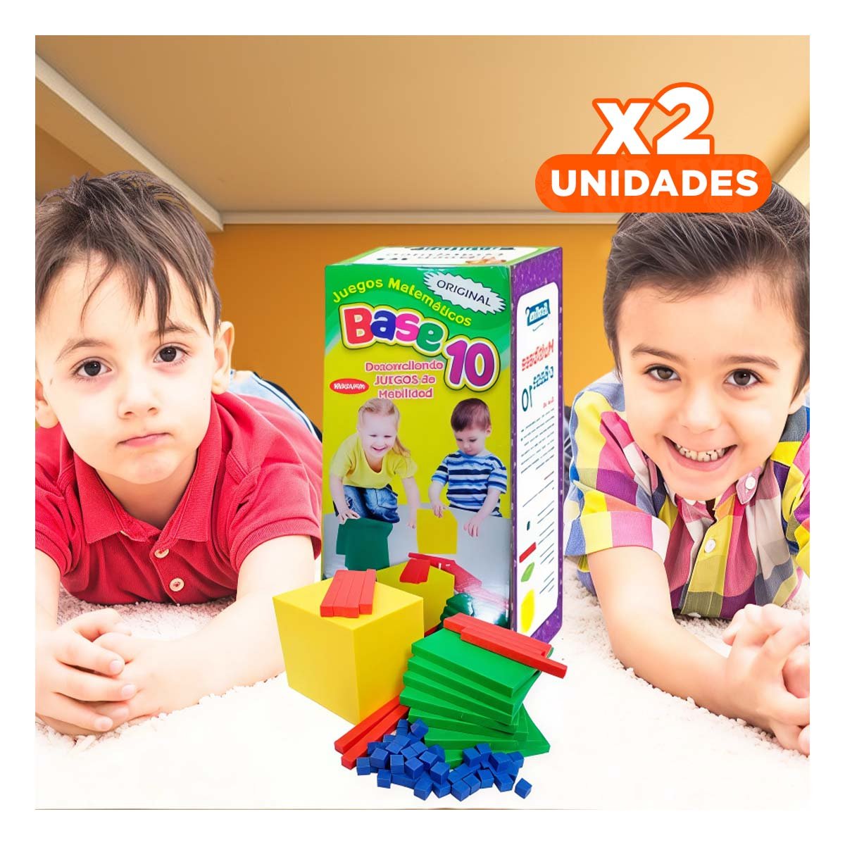 PACK2 SET LOGICO BASE 10 EDUCATIVO PARA NINOS Y+REGALO STICKER - 1